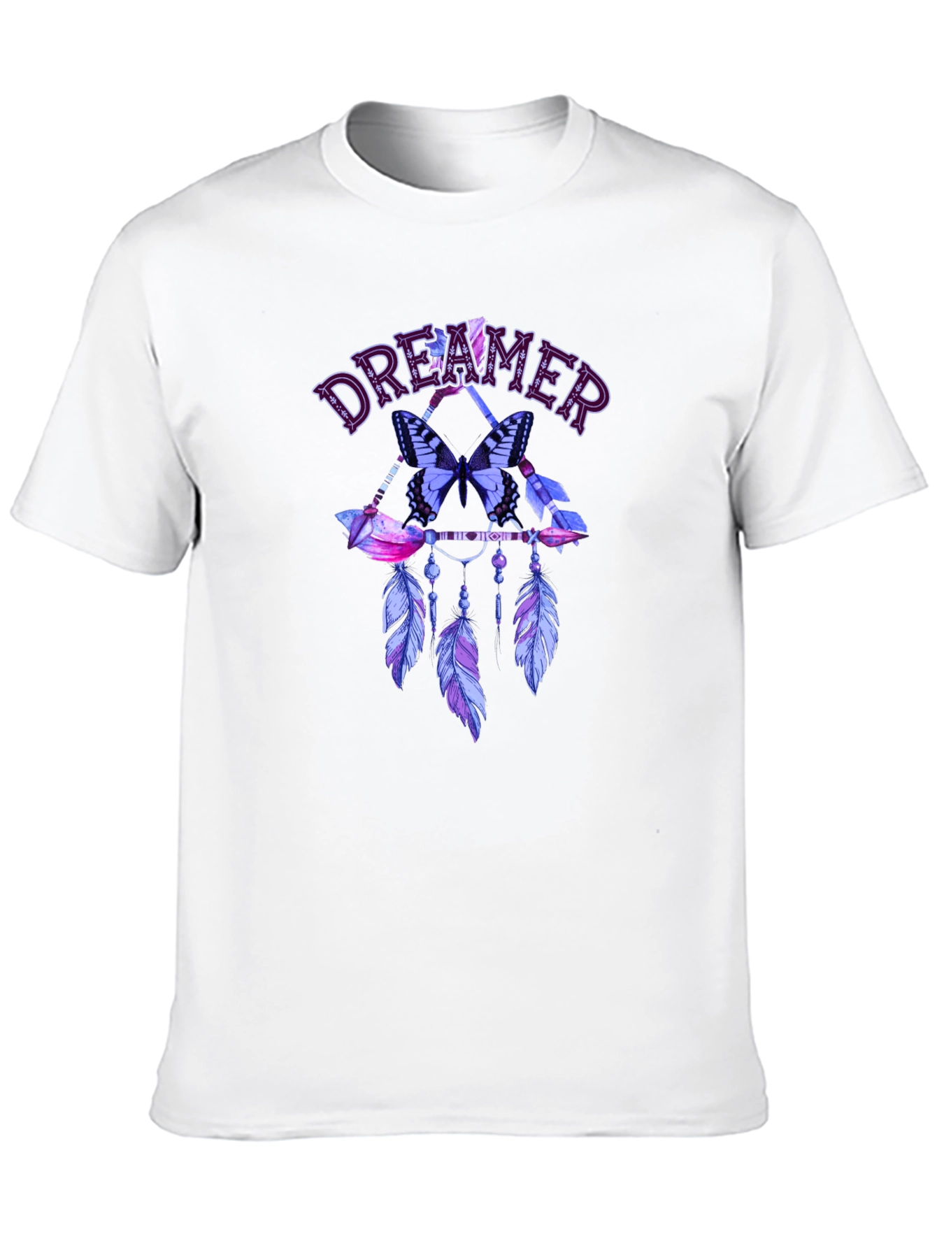 Dreamer Butterfly Feather Graphic Tee