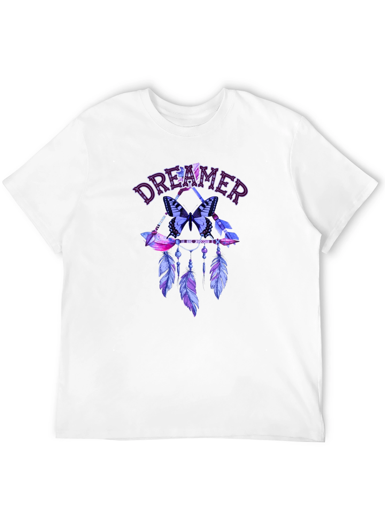 Dreamer Butterfly Feather Graphic Tee