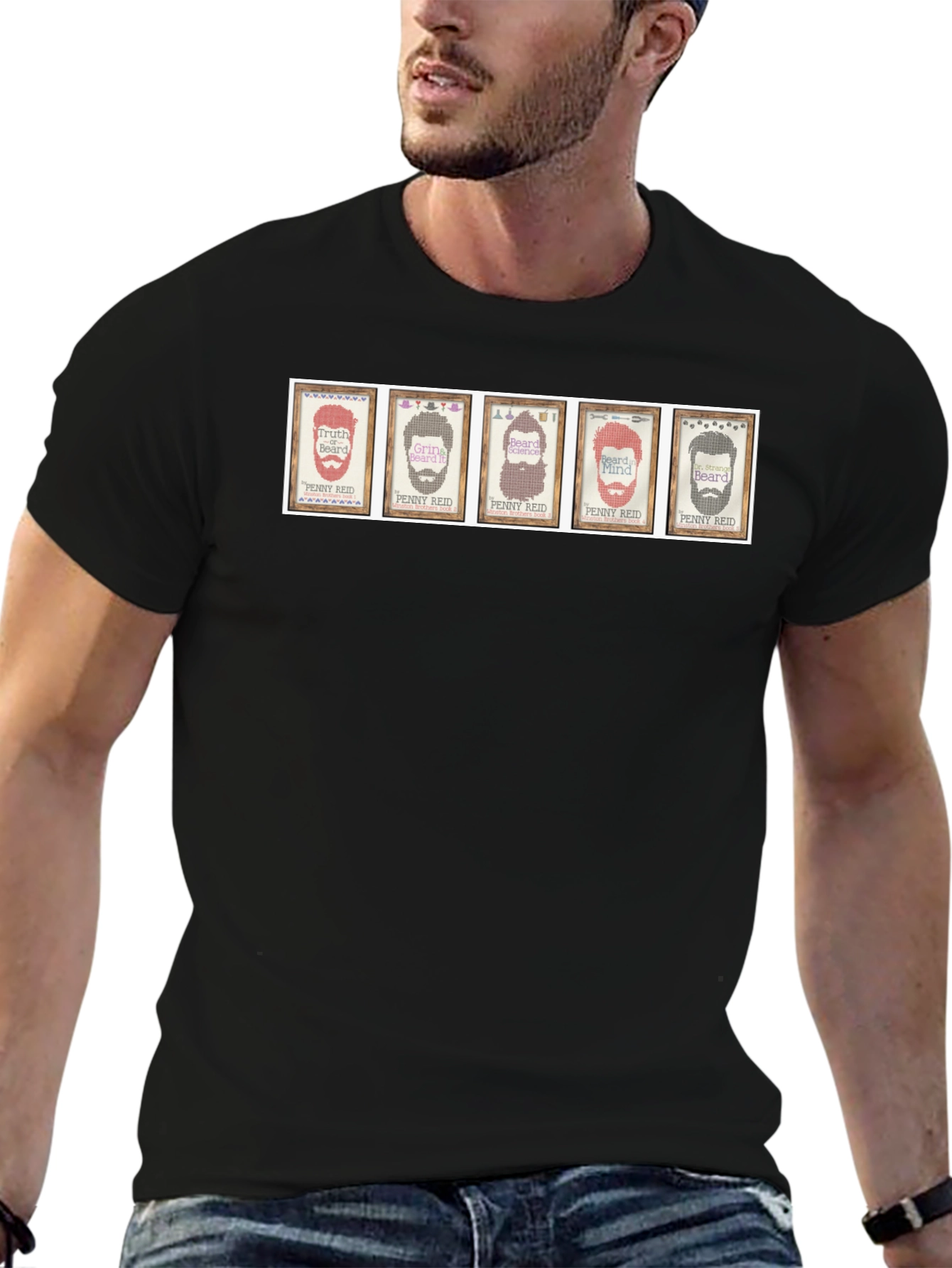 Penny Reid Beard T-Shirt - Mens Black Tee
