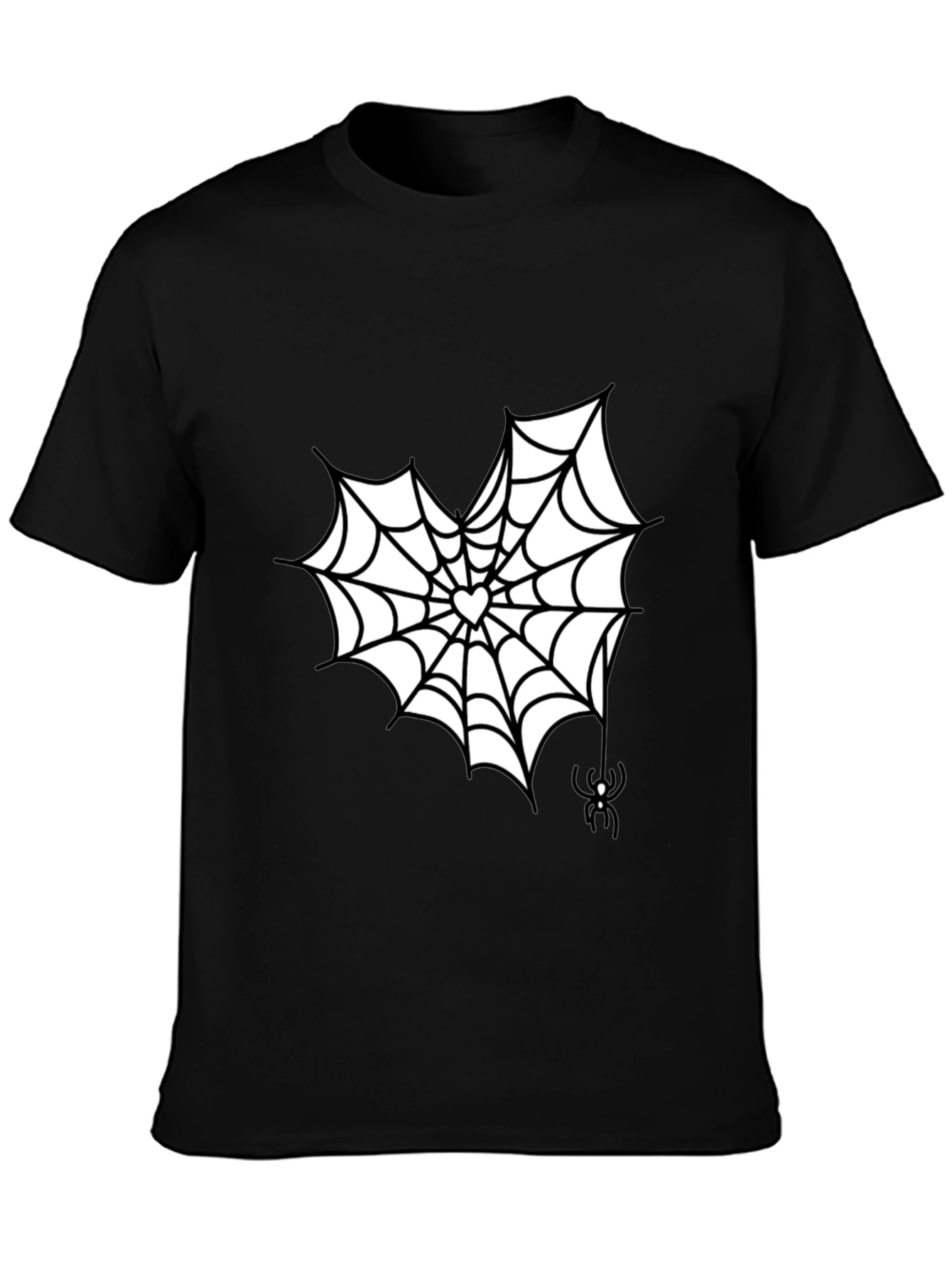 Spider Web Heart Tee - Spooky Season Shirt