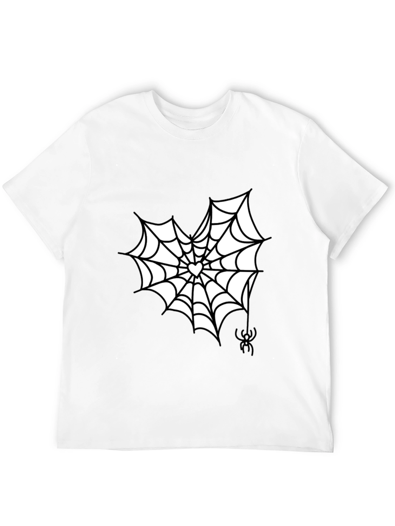 Spider Web Heart Tee - Spooky Season Shirt