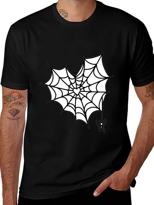 Spider Web Heart Tee - Spooky Season Shirt