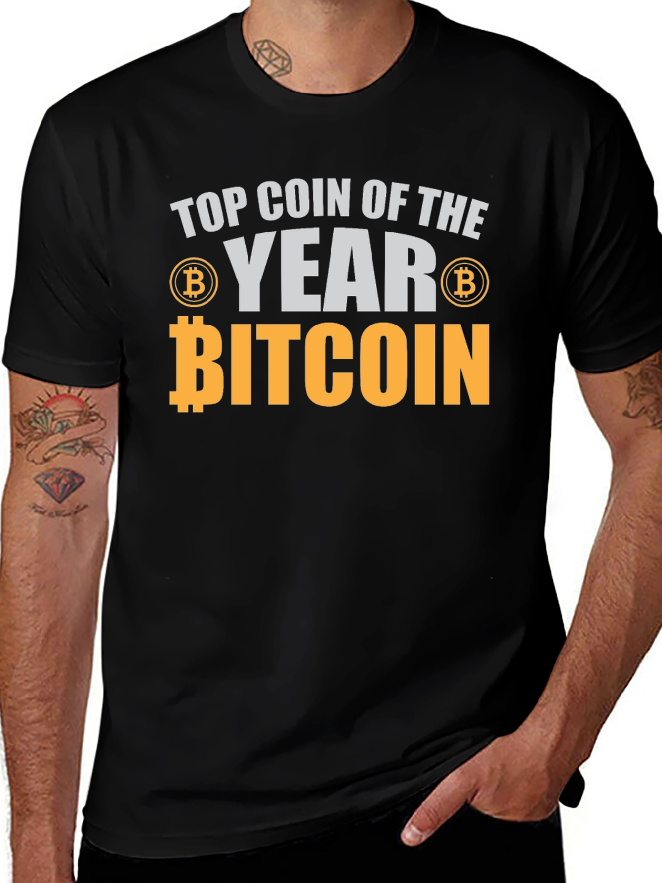 Bitcoin Top Coin of The Year Graphic Tee
