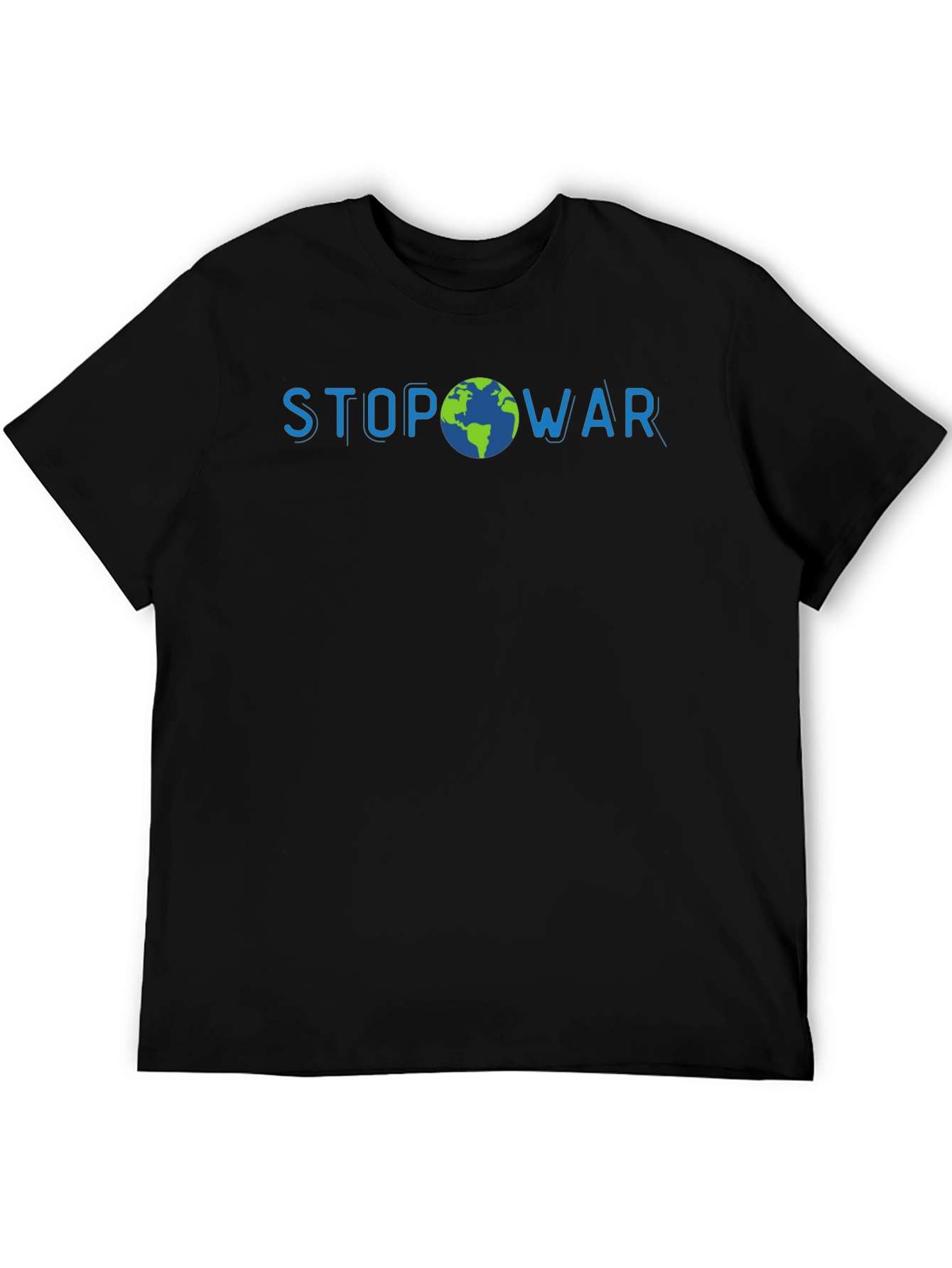 Stop War Earth Graphic Mens T-Shirt
