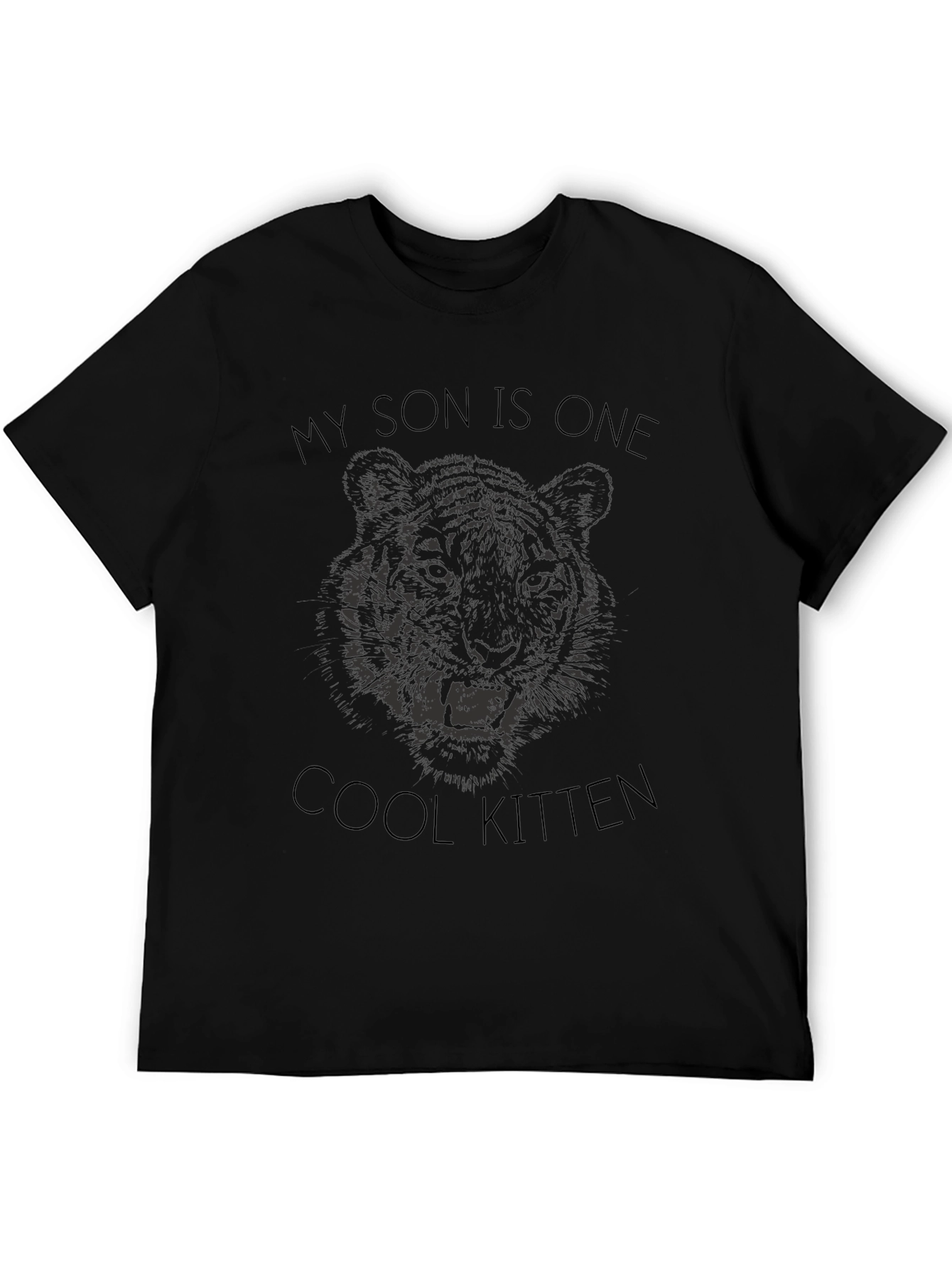 Cool Kitten Son Tee - Unique Tiger Design