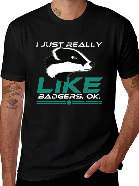 I Just Really Like Badgers Graphic Tee