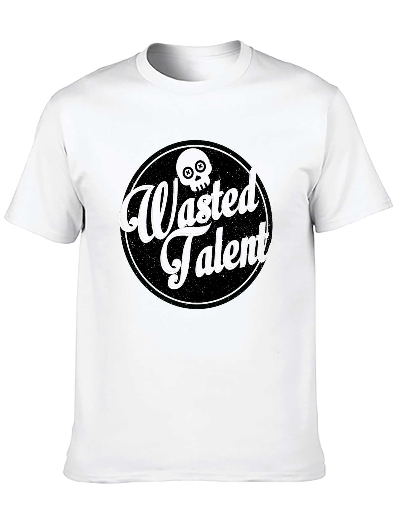 Wasted Talent Graphic Tee - Black Crew Neck