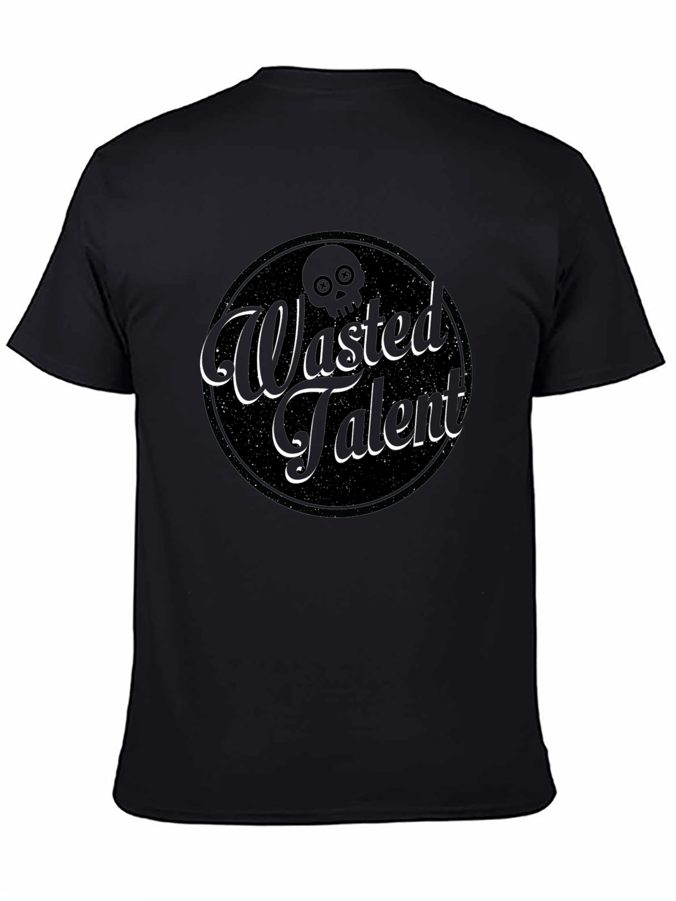Wasted Talent Graphic Tee - Black Crew Neck