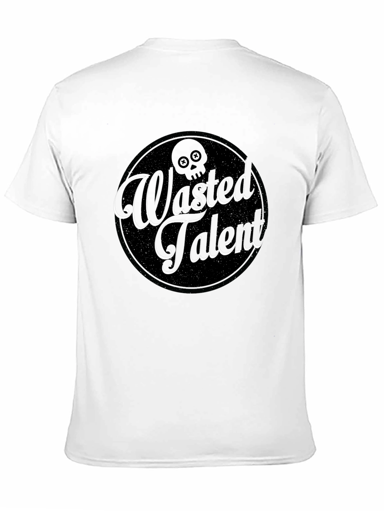 Wasted Talent Graphic Tee - Black Crew Neck