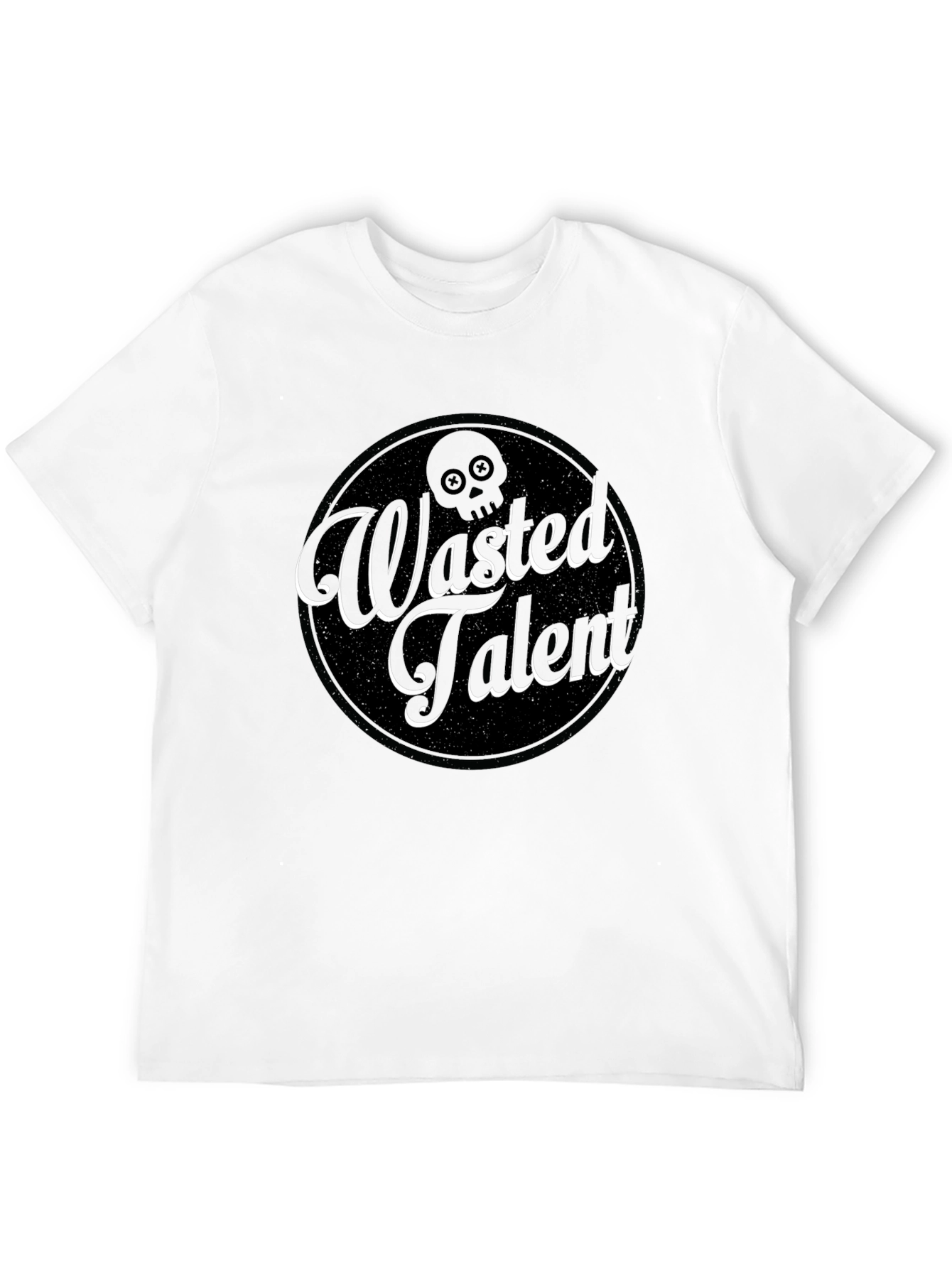 Wasted Talent Graphic Tee - Black Crew Neck