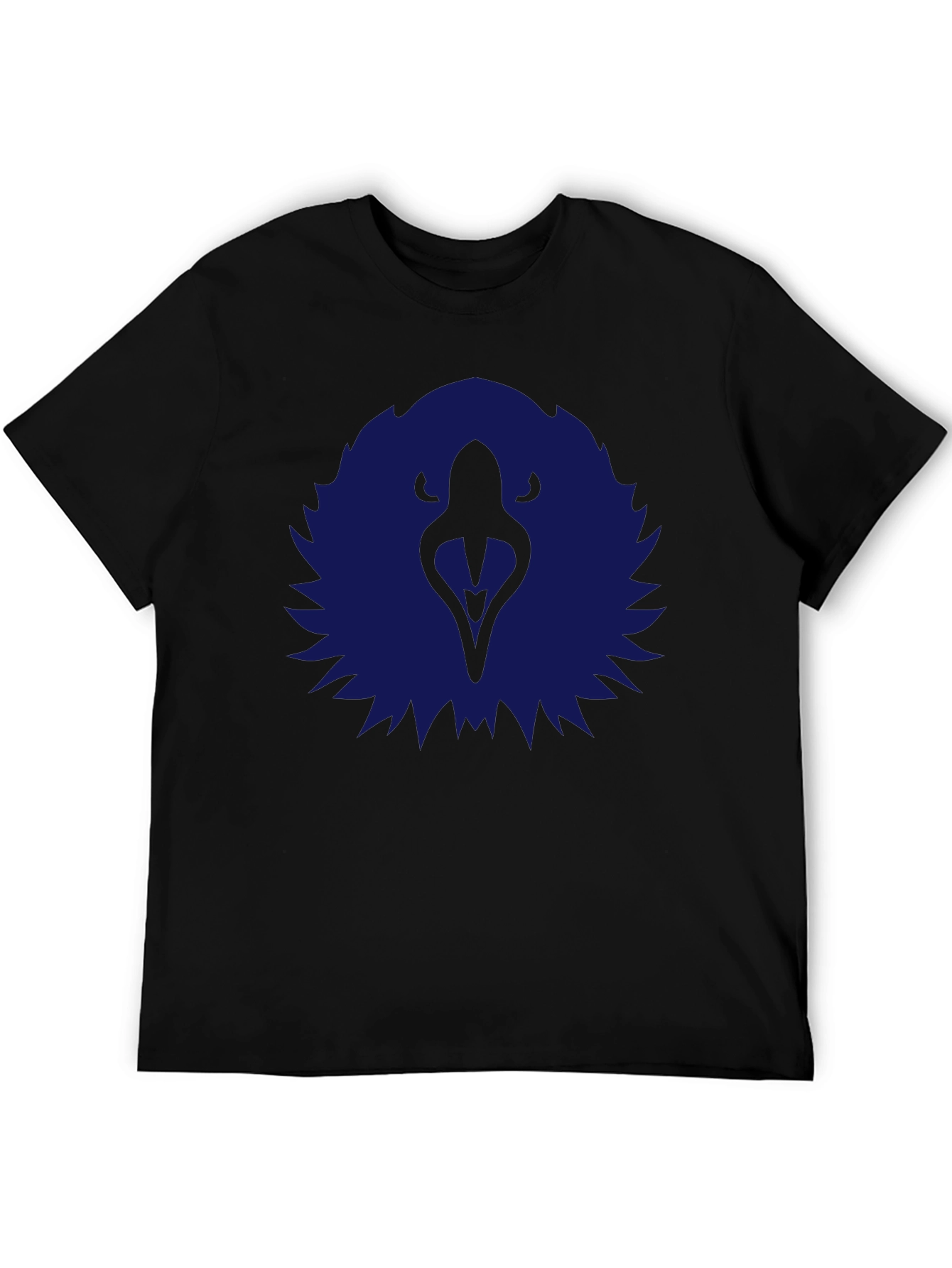 Abstract Eagle Graphic Tee - Black