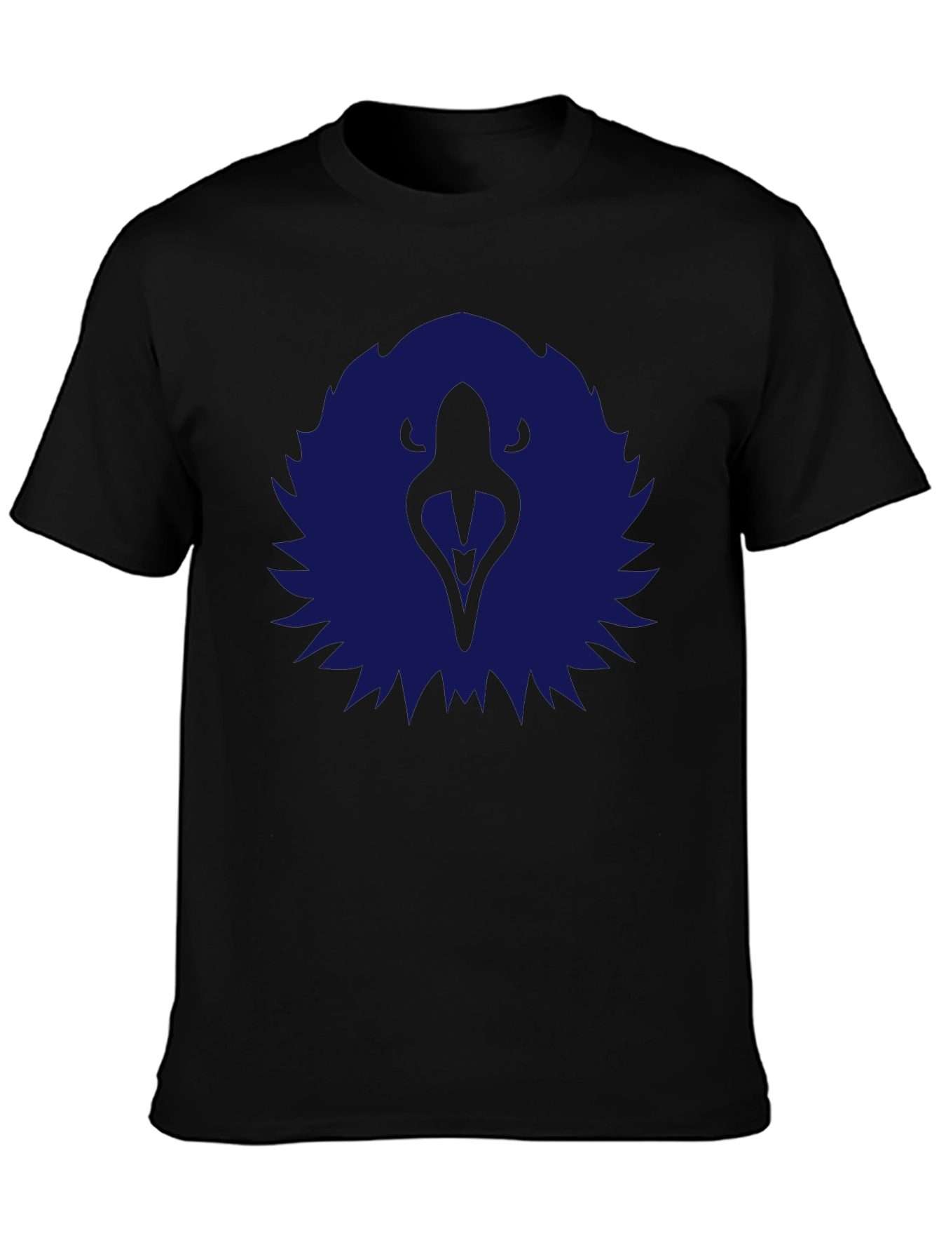 Abstract Eagle Graphic Tee - Black