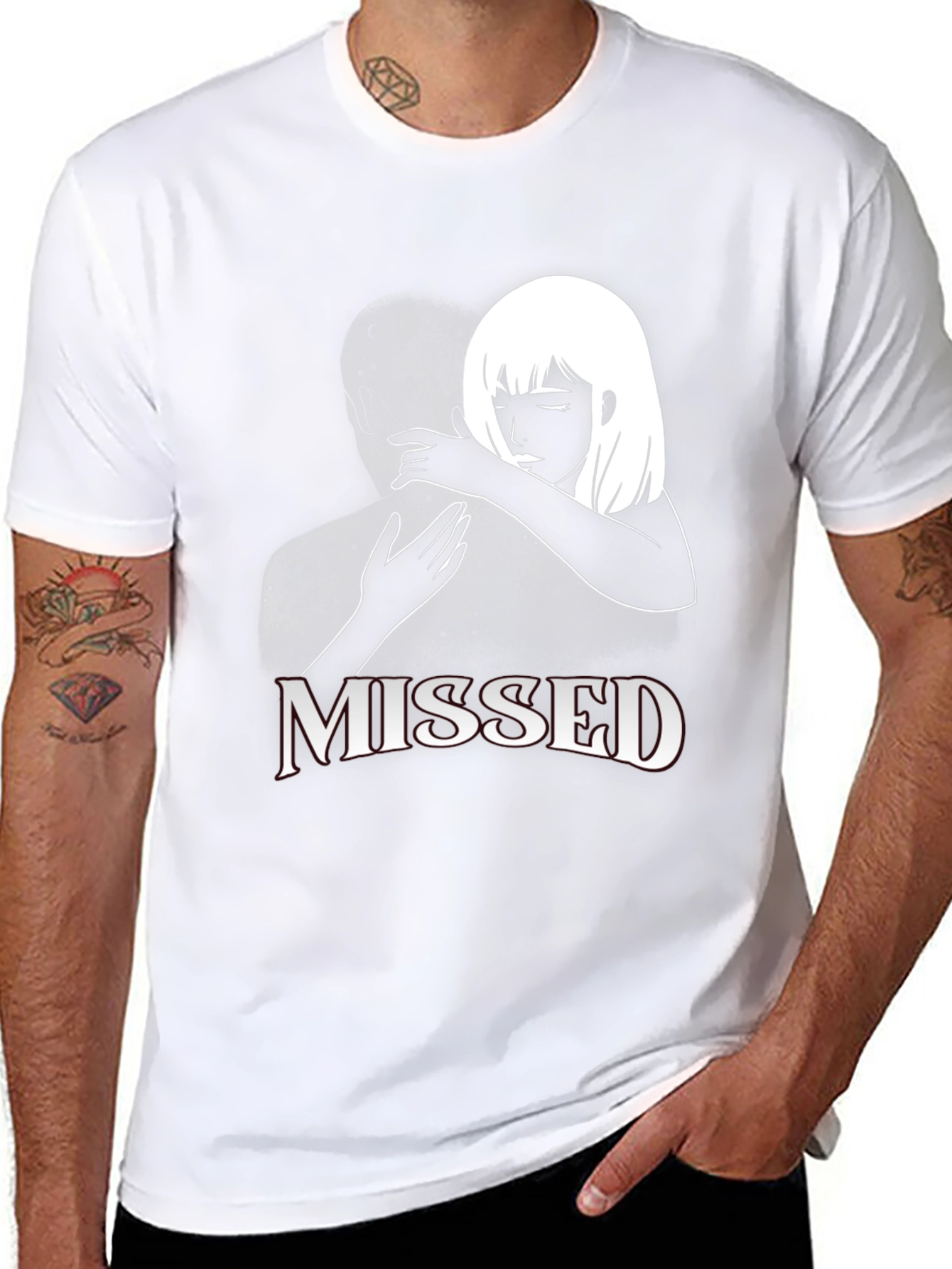 Missed Connection Graphic Tee - Black