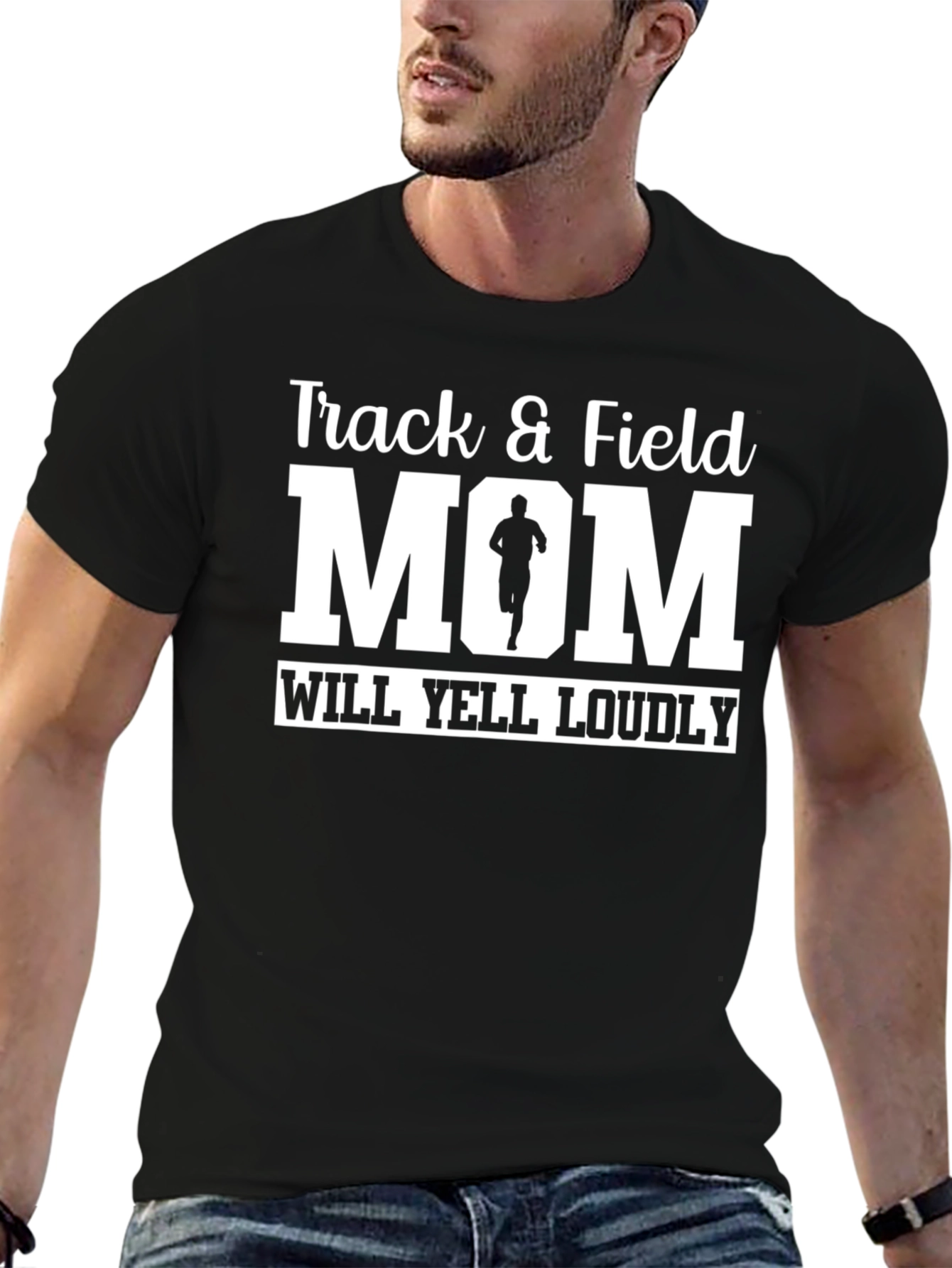 Track & Field Mom T-Shirt - Will Yell Loudly