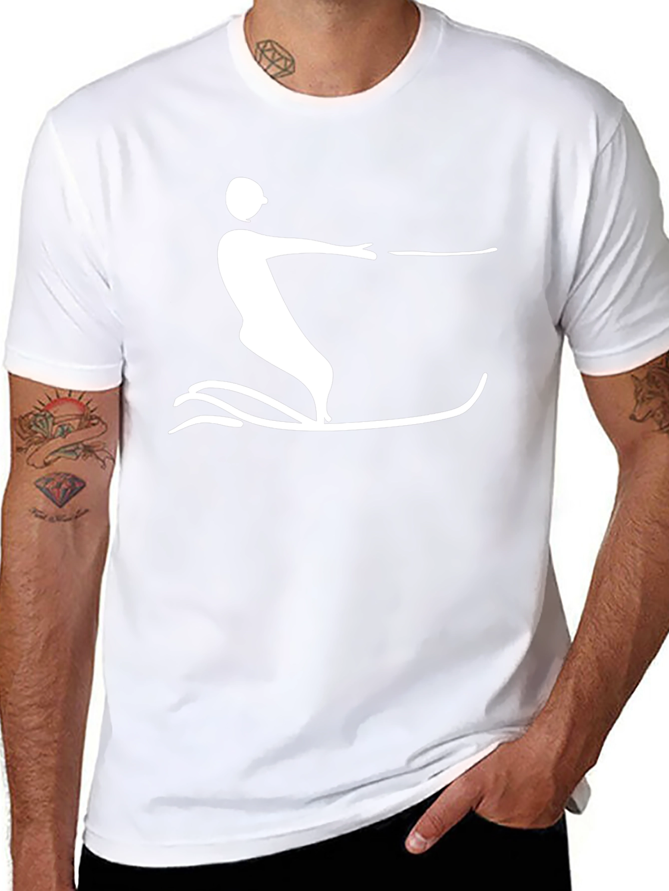 Water Skiing Graphic Tee - Stylish and Sporty