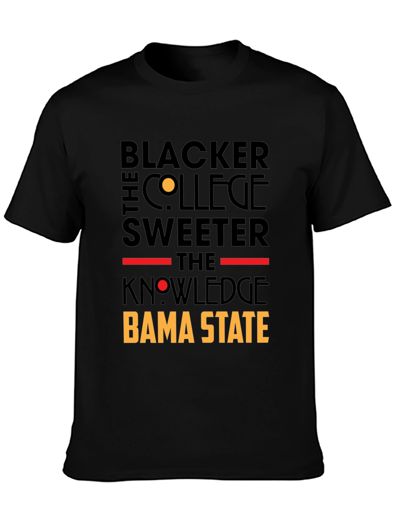 Blacker the College Sweeter the Knowledge Bama State T-Shirt