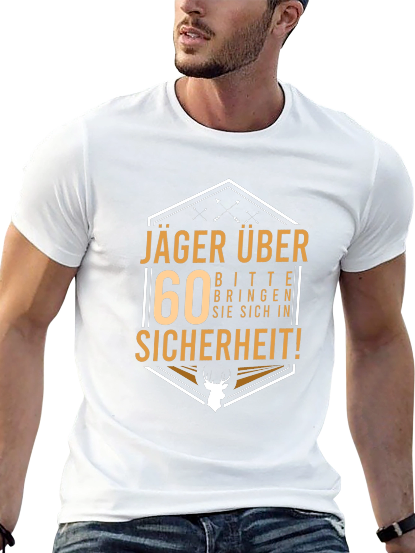 Hunter Over 60 T-Shirt - Funny German Joke Tee