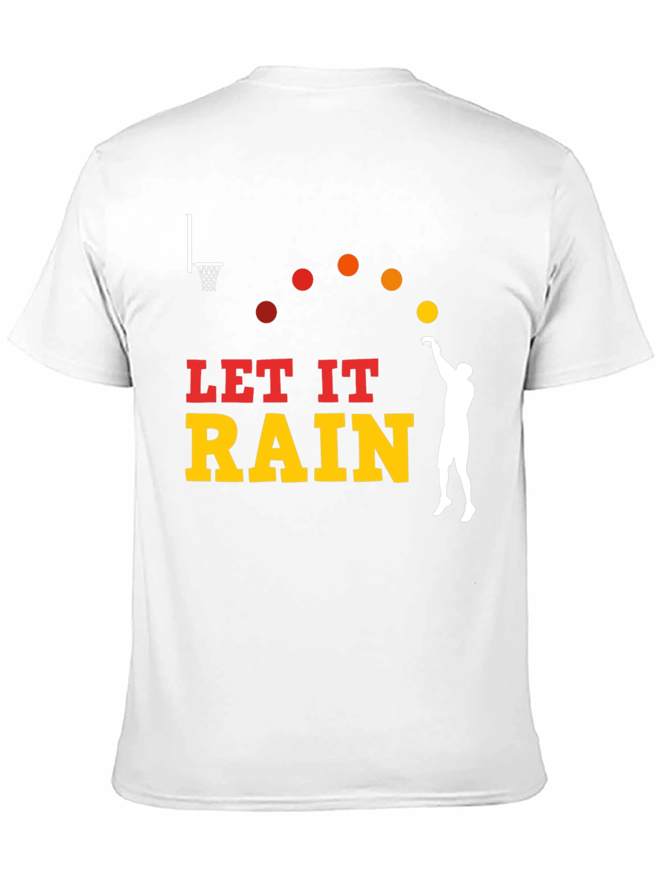 Let It Rain Basketball Graphic Tee - Black