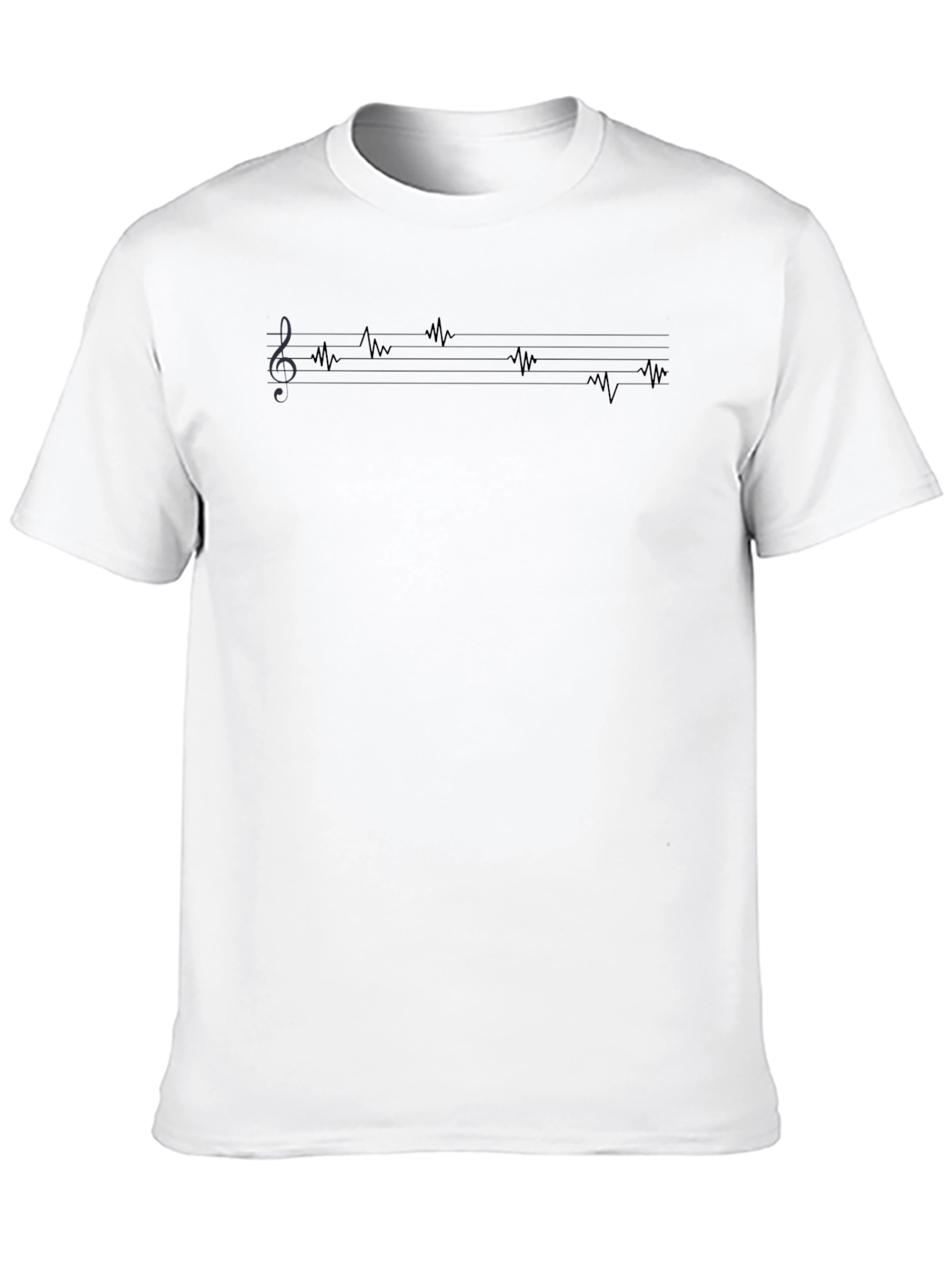 Music Wave T-Shirt - Black Graphic Tee