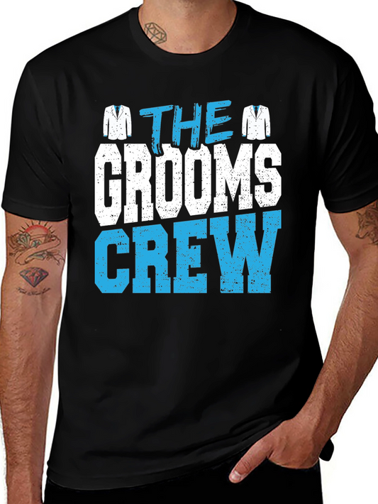 Grooms Crew Graphic Tee - Wedding Party T-Shirt
