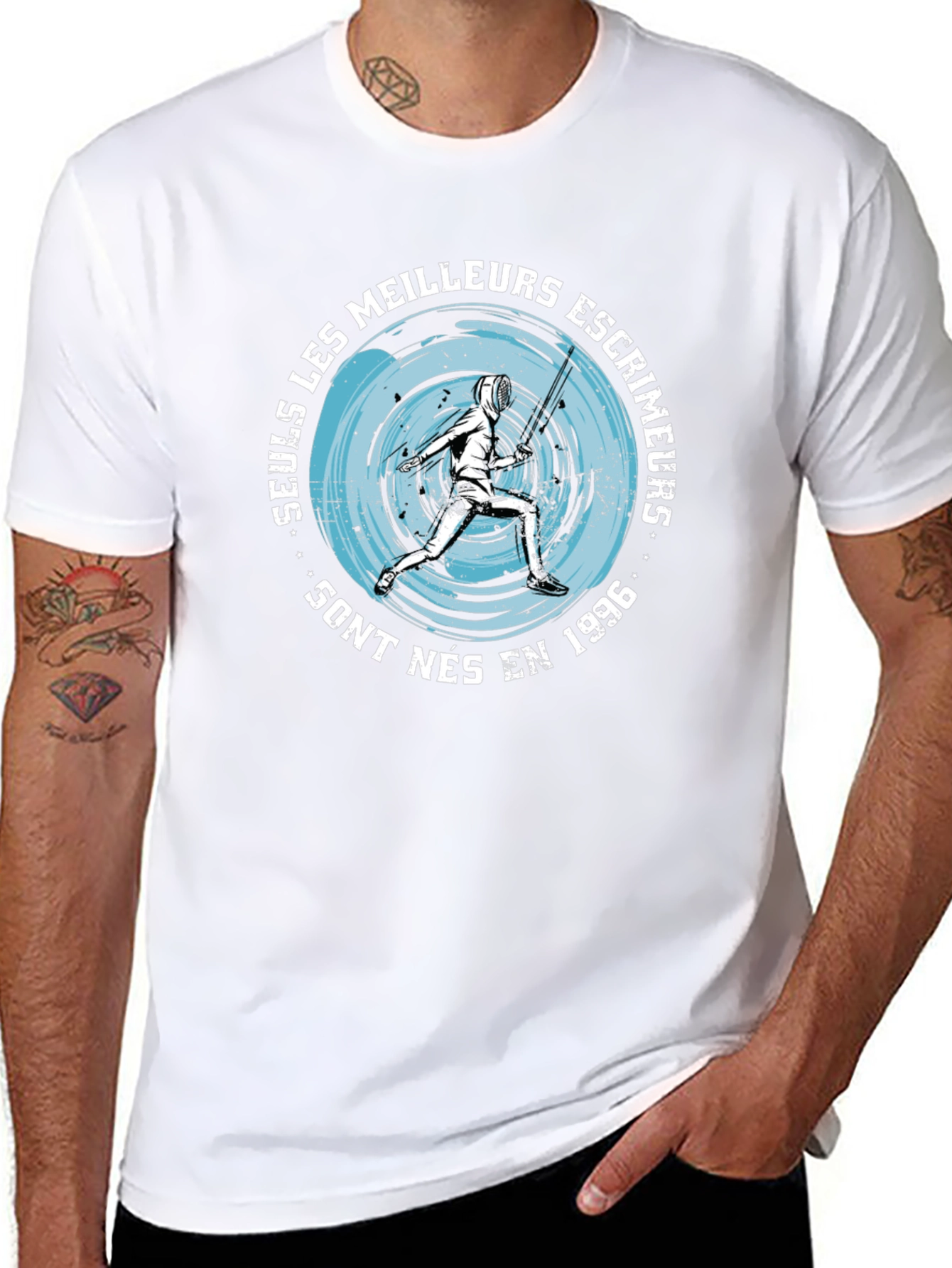 Fencing Graphic Tee - Born in 1996
