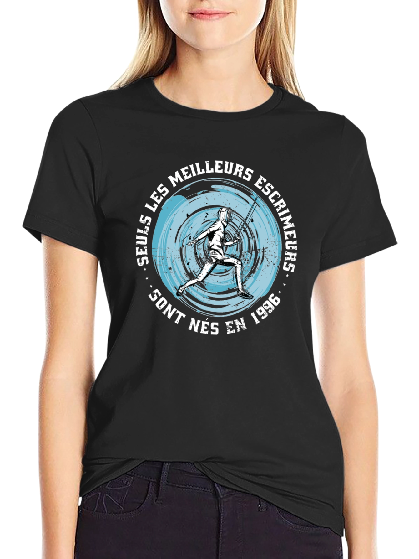 Fencing Graphic Tee - Born in 1996