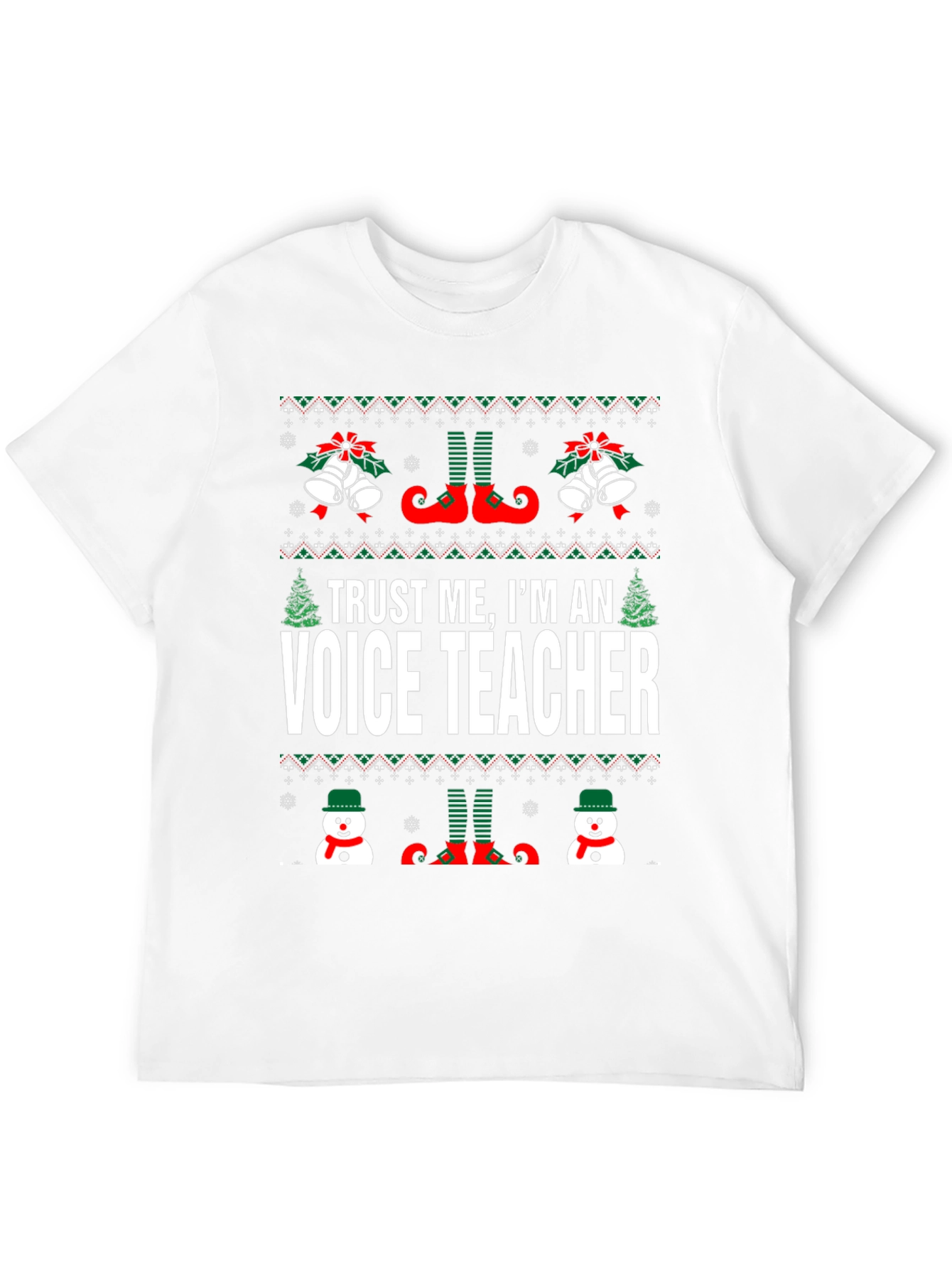 Funny Voice Teacher Christmas T-Shirt