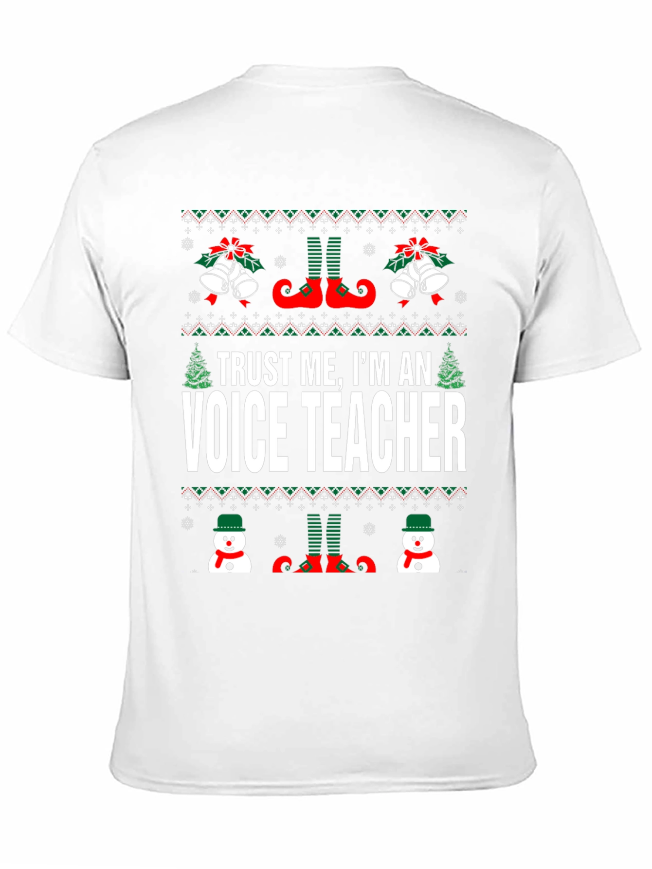 Funny Voice Teacher Christmas T-Shirt