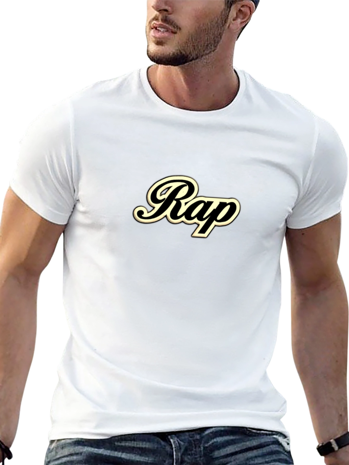 Rap Graphic Tee - Mens Black T-Shirt