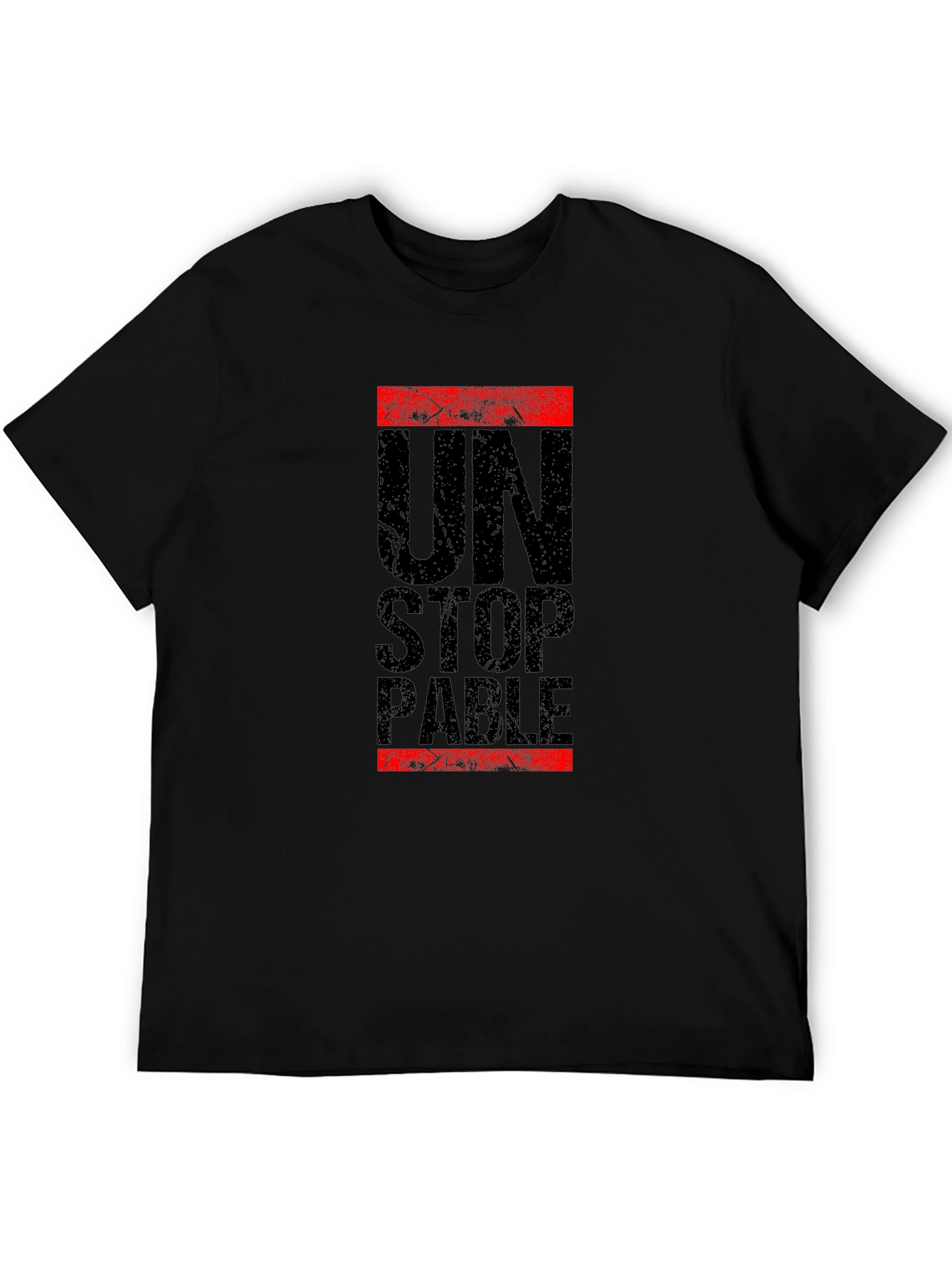 Unstoppable Graphic Print Black T-Shirt