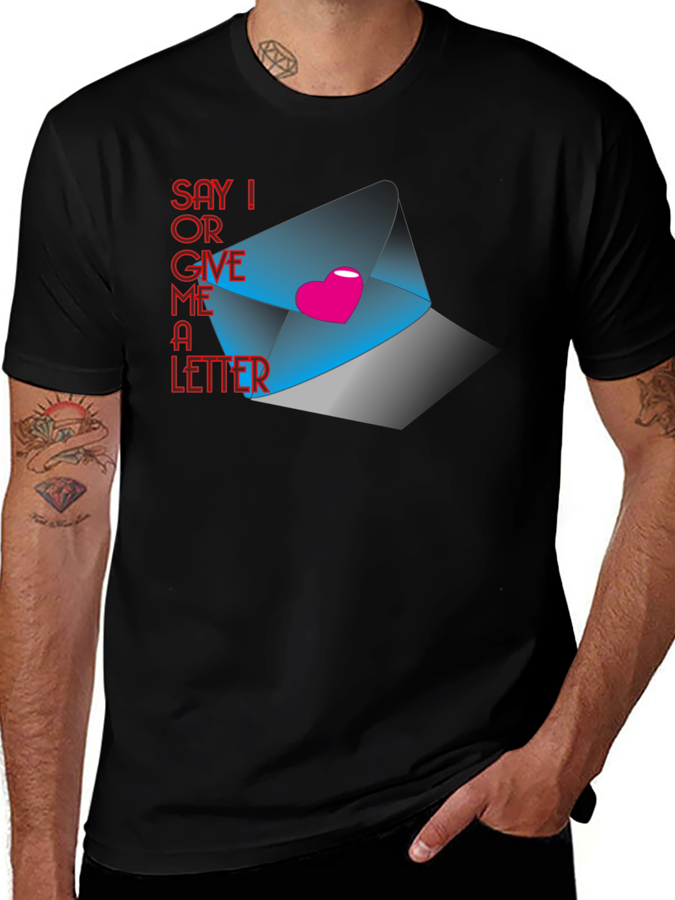 Say I Love You Letter Graphic Tee