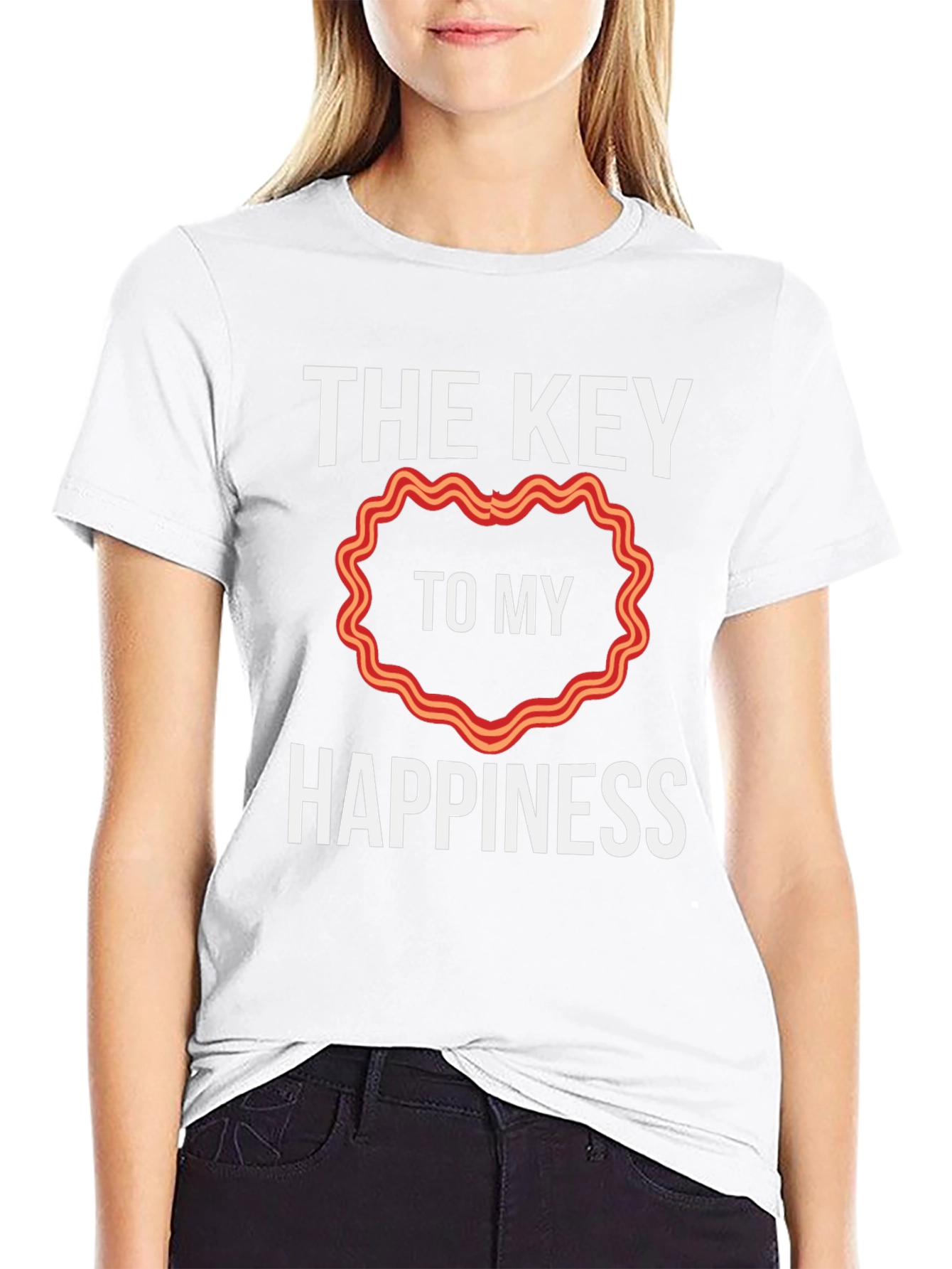 Bacon Heart Happiness T-Shirt