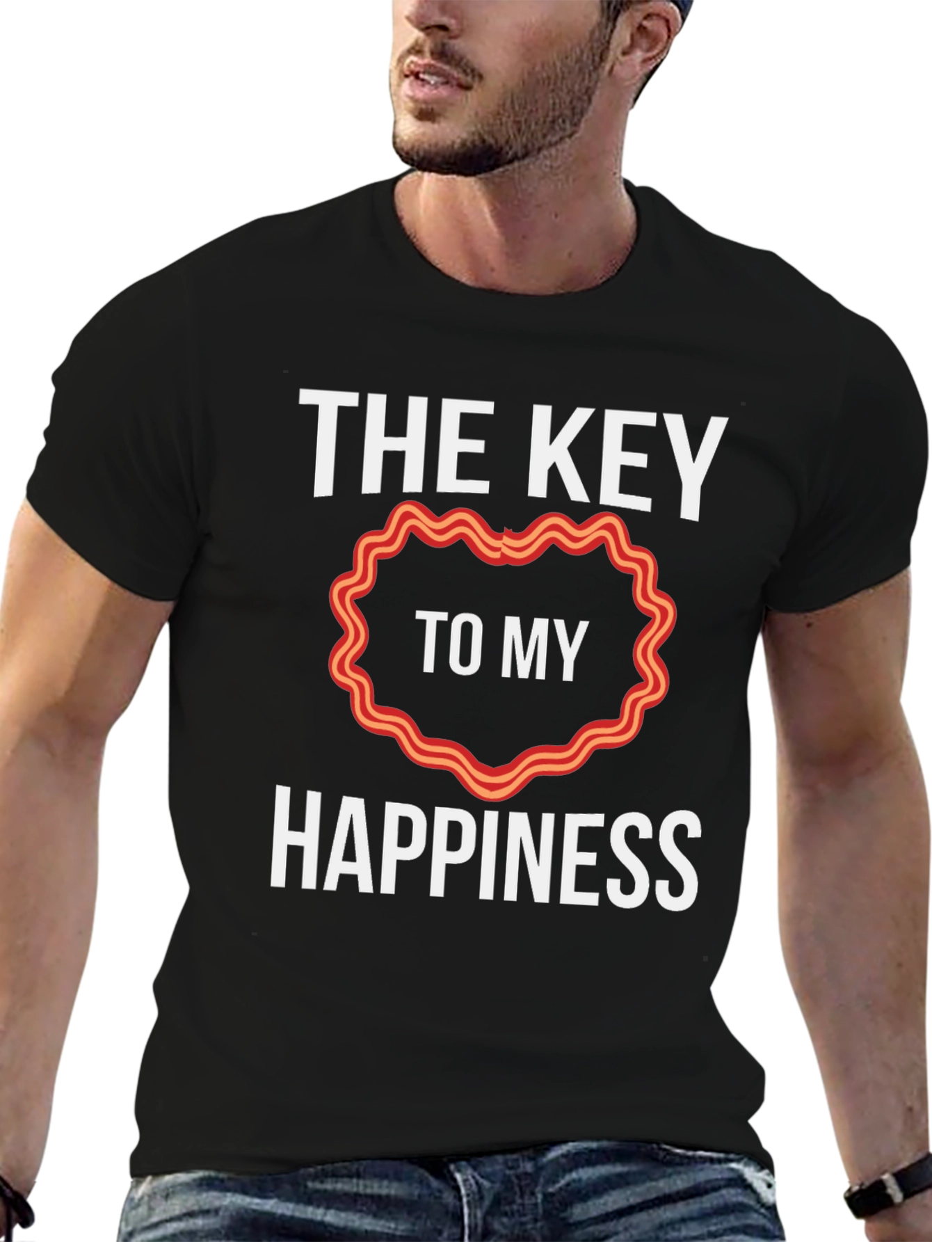 Bacon Heart Happiness T-Shirt
