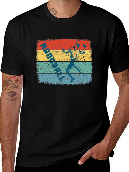 Handball Retro Graphic T-Shirt - Vintage Style