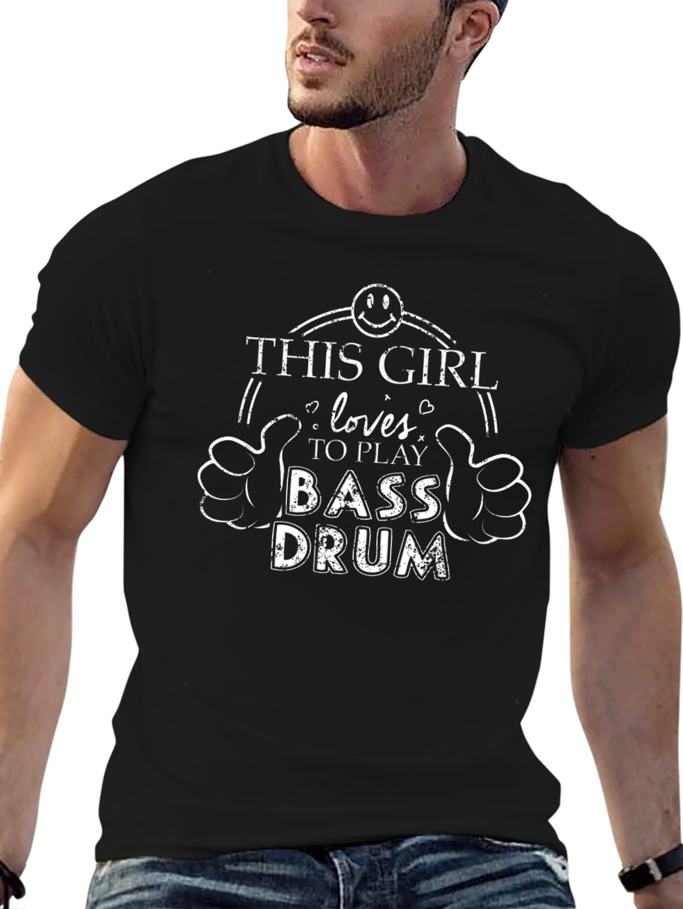 This Girl Loves To Play Bass Drum T-Shirt