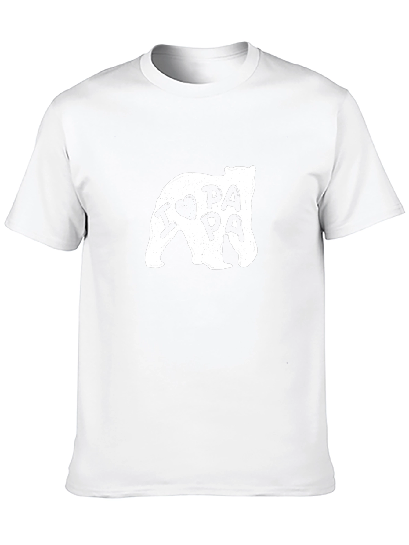 I Heart Papa Bear Graphic Tee - Black