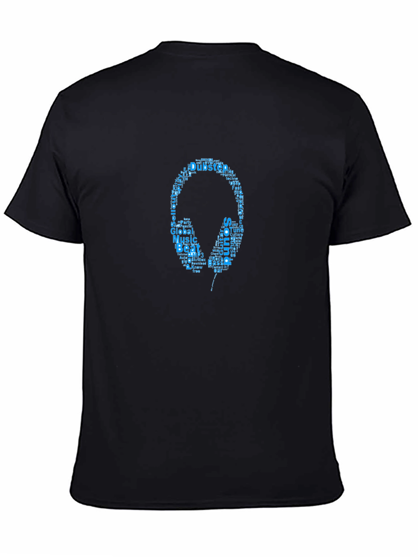 Music Headphones Graphic Print T-Shirt