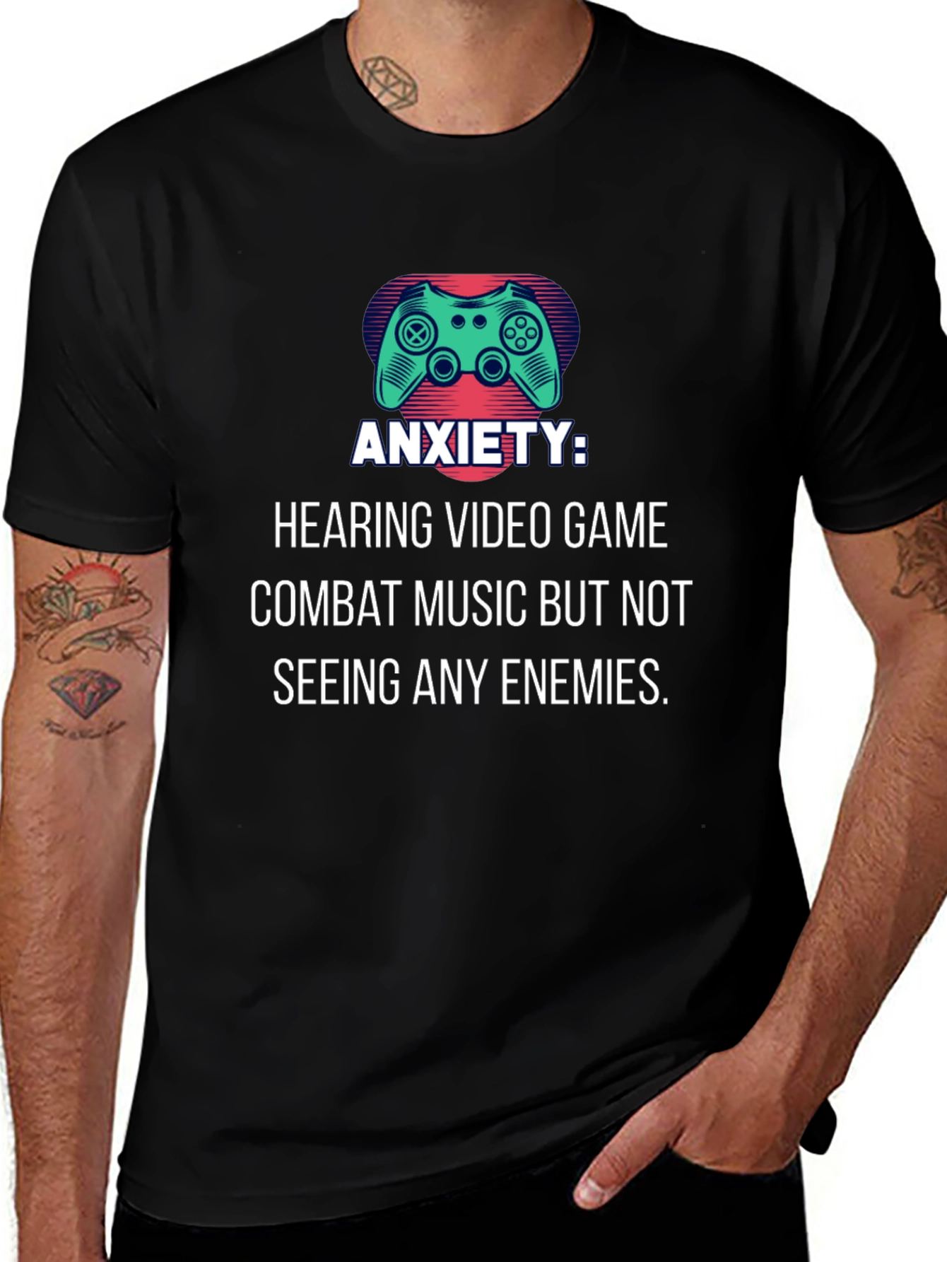 Anxiety Video Game Music T-Shirt