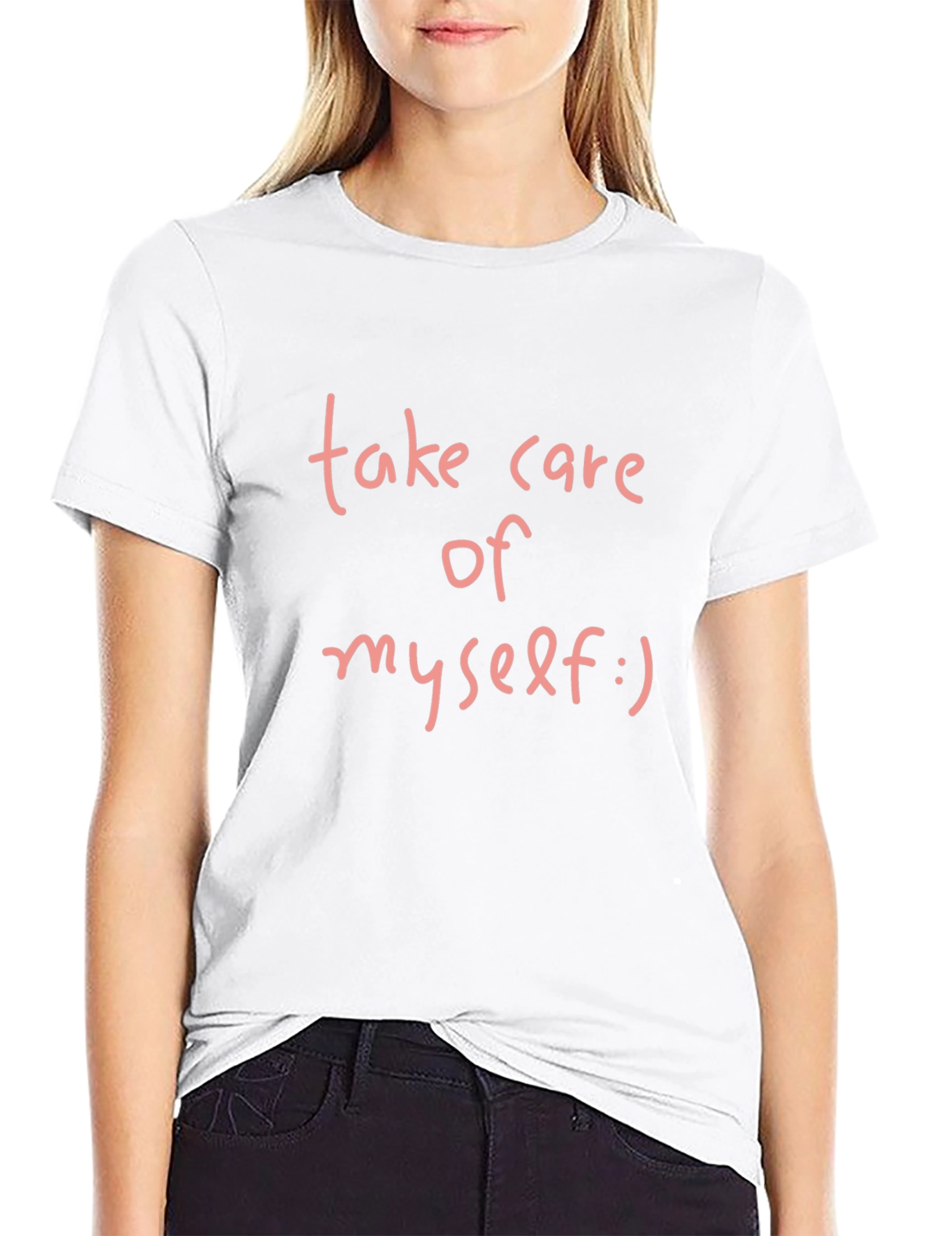Take Care Of Myself Tee - Black