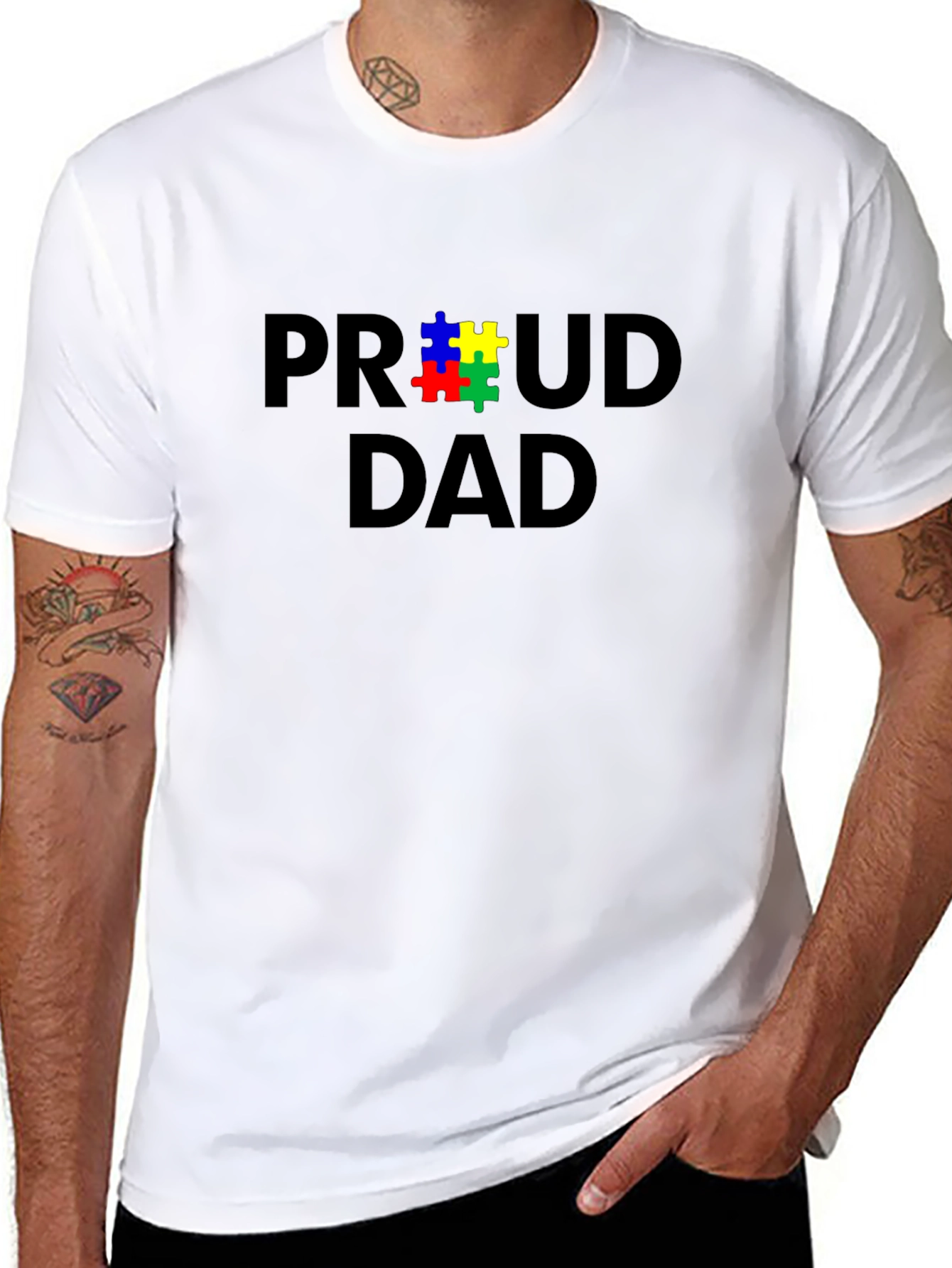 Proud Dad Autism Awareness T-Shirt