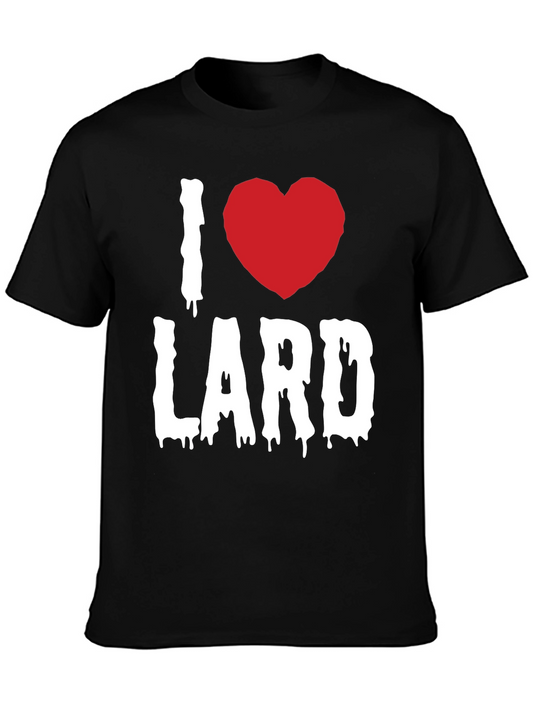 I Love Lard Graphic Tee - Black