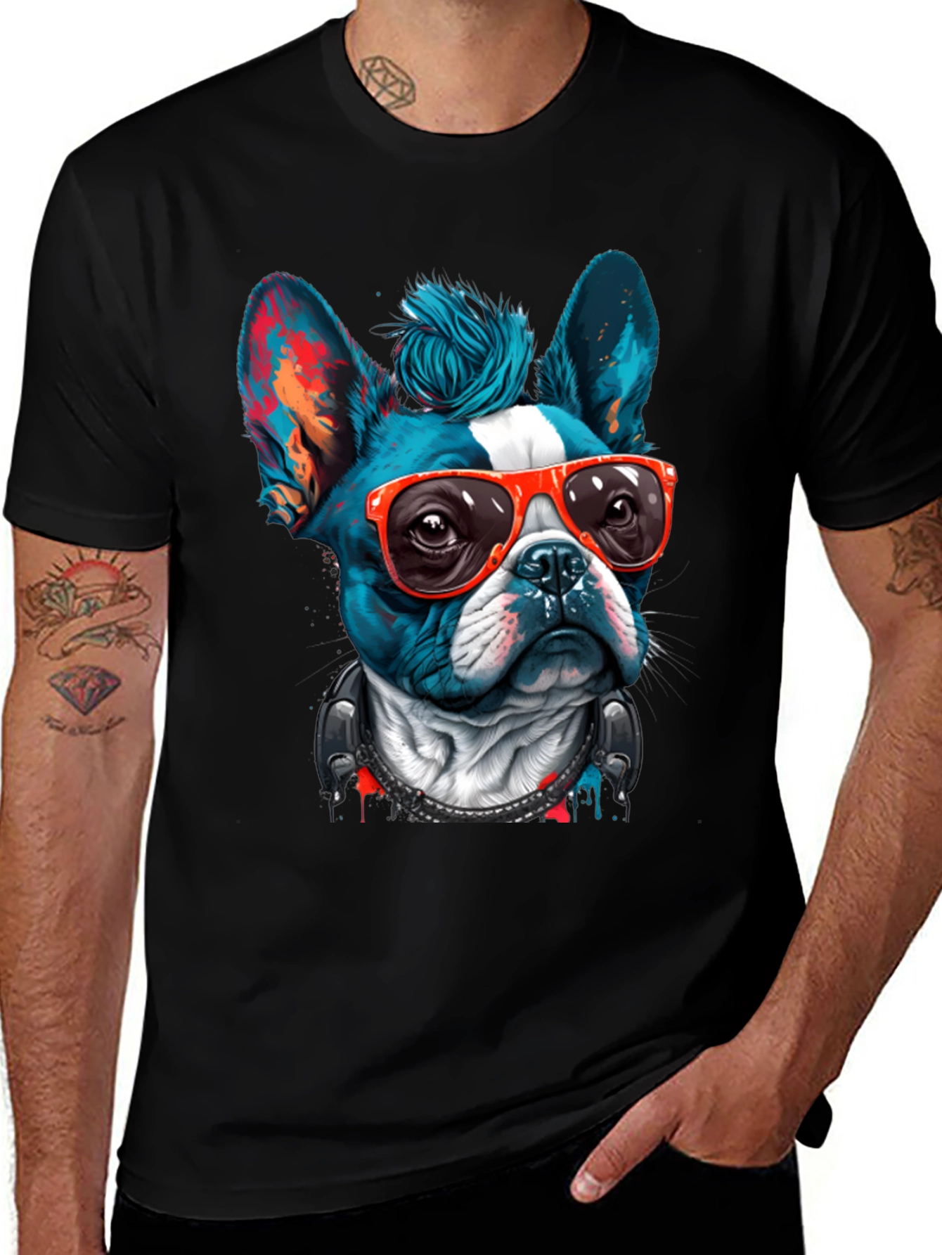 Cool Bulldog Graphic Tee
