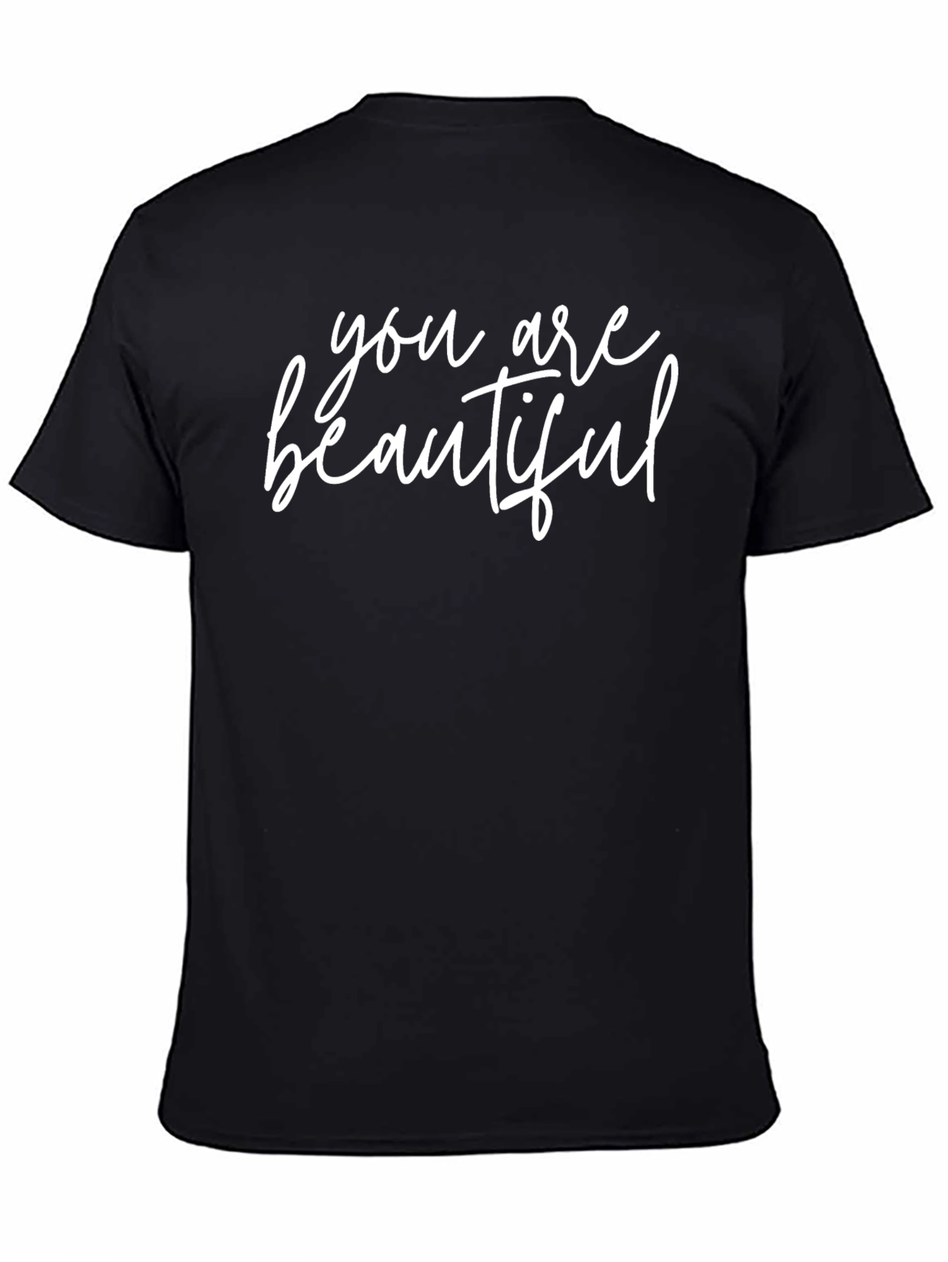 You Are Beautiful Graphic Tee - Black