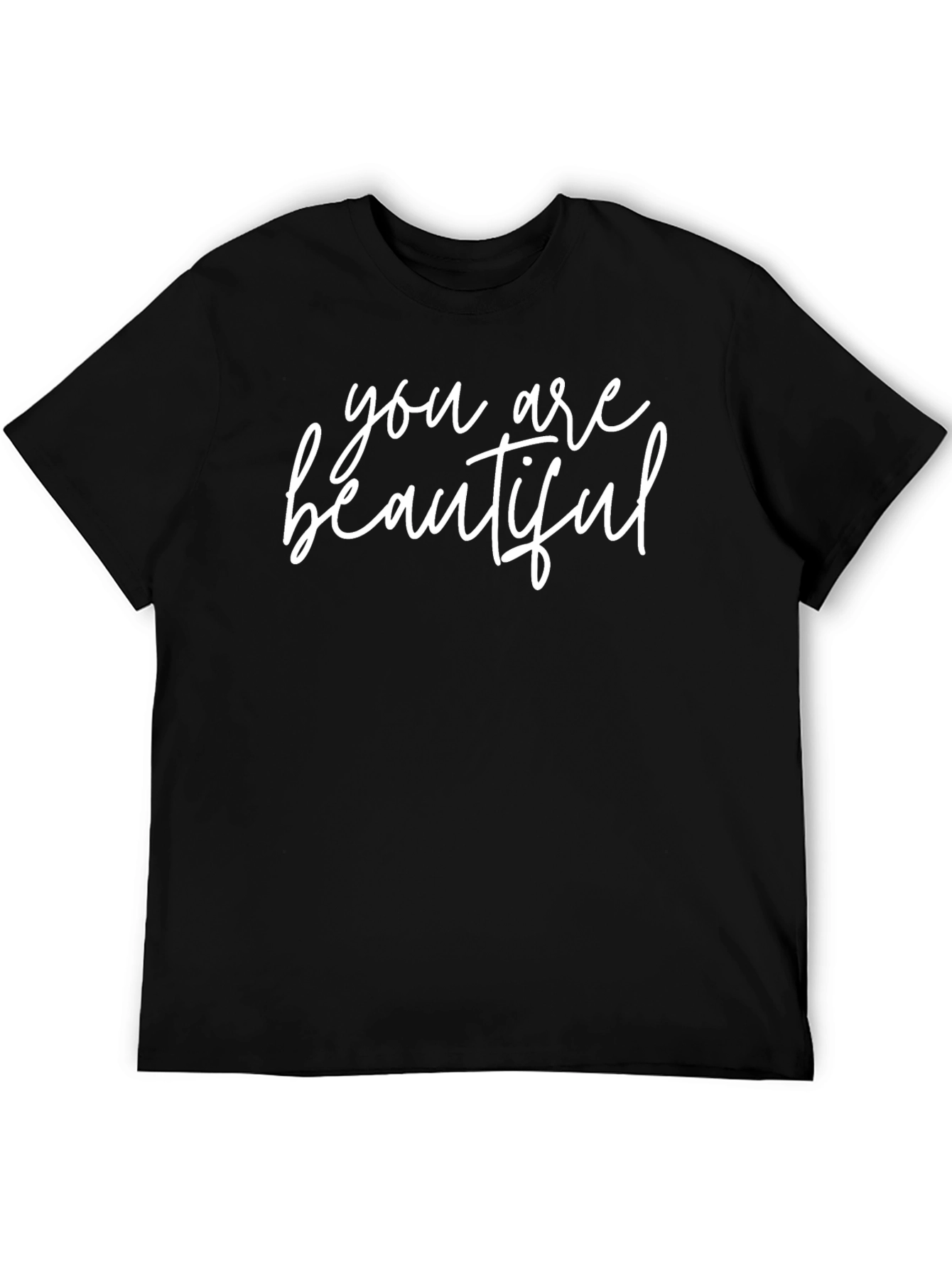 You Are Beautiful Graphic Tee - Black