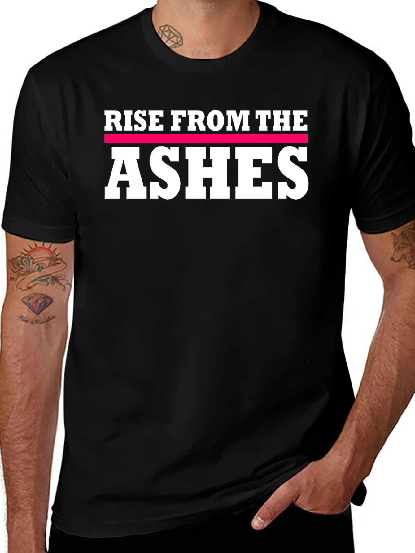 Rise From The Ashes Graphic Tee - Black