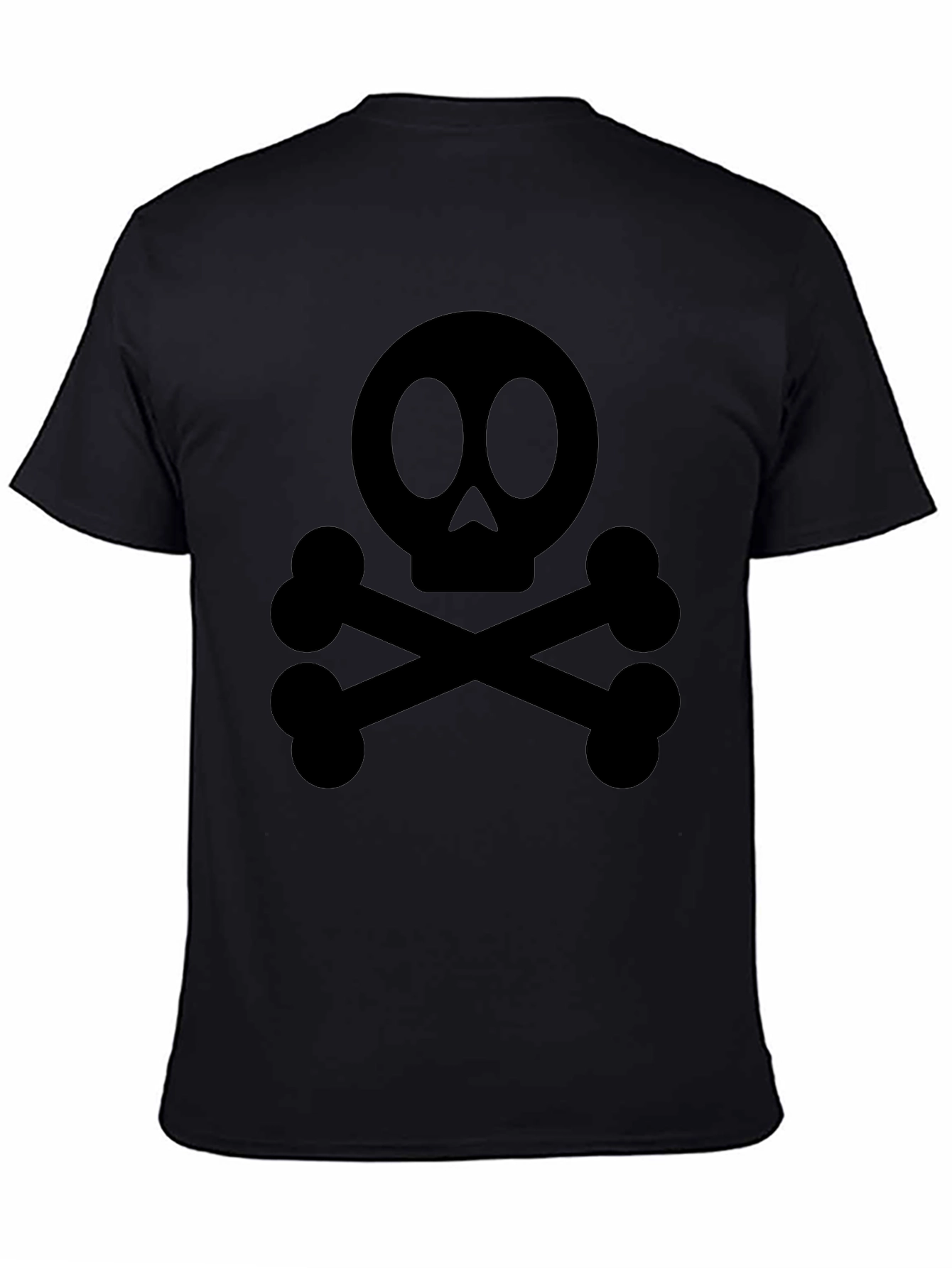 Skull & Crossbones Graphic Tee - Classic Black T-Shirt