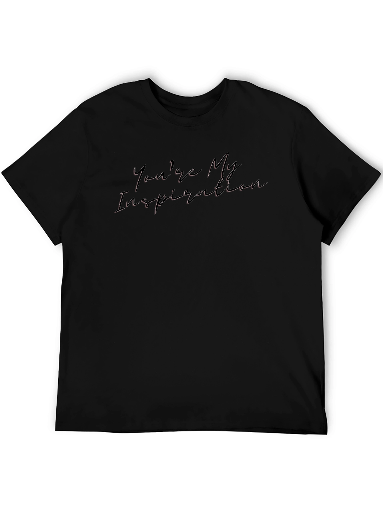 Inspirational Script Graphic Black Tee