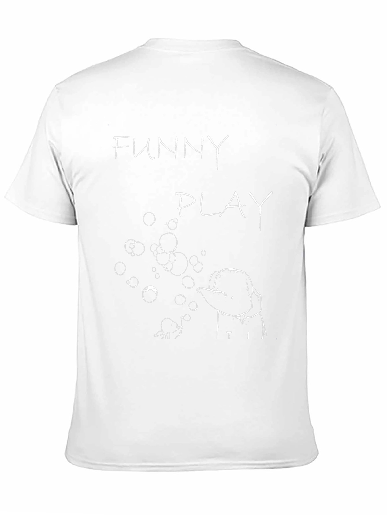 Funny Play Graphic T-Shirt - Black Cotton Tee