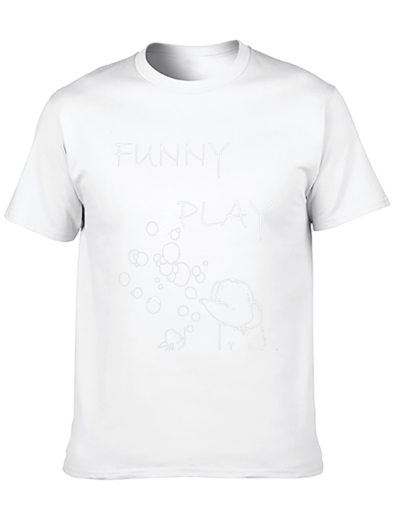 Funny Play Graphic T-Shirt - Black Cotton Tee
