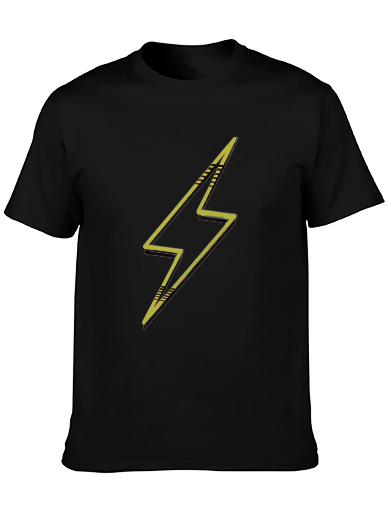 Lightning Bolt Graphic Black T-Shirt